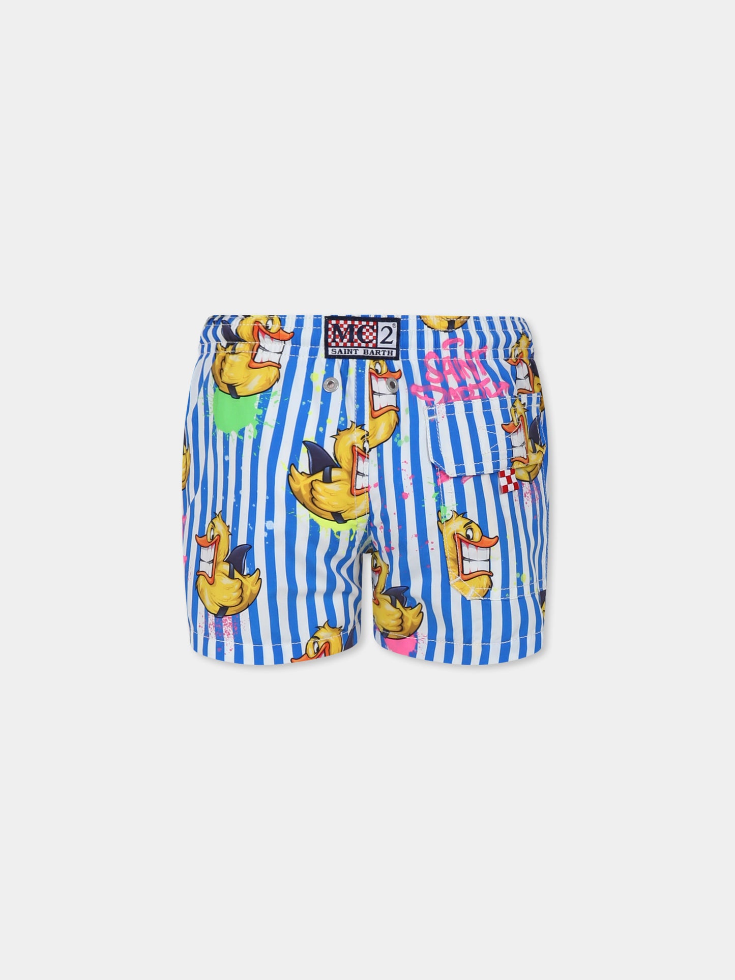 Boxer mare azzurro per bambino con papera,Mc2 Saint Barth,JEA0001 04406H