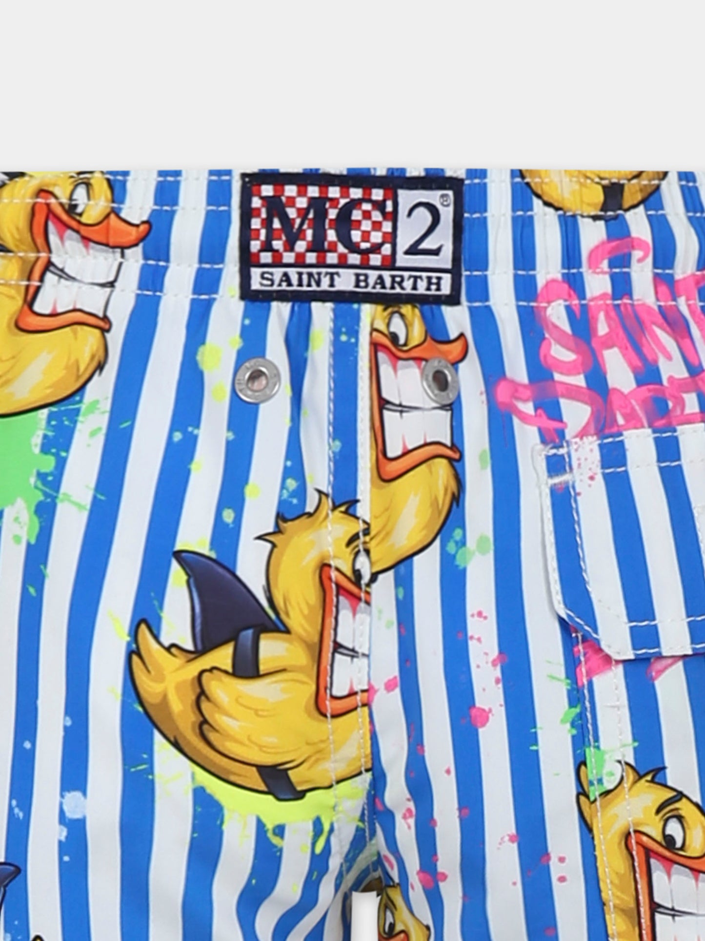 Boxer mare azzurro per bambino con papera,Mc2 Saint Barth,JEA0001 04406H