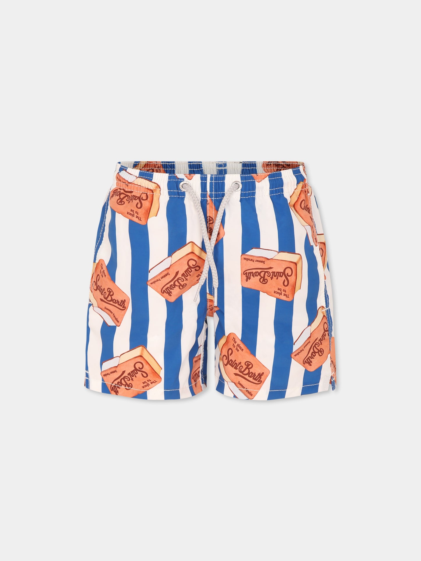 Boxer mare blu per bambino con gelato all over,Mc2 Saint Barth,JEA0001 04510H