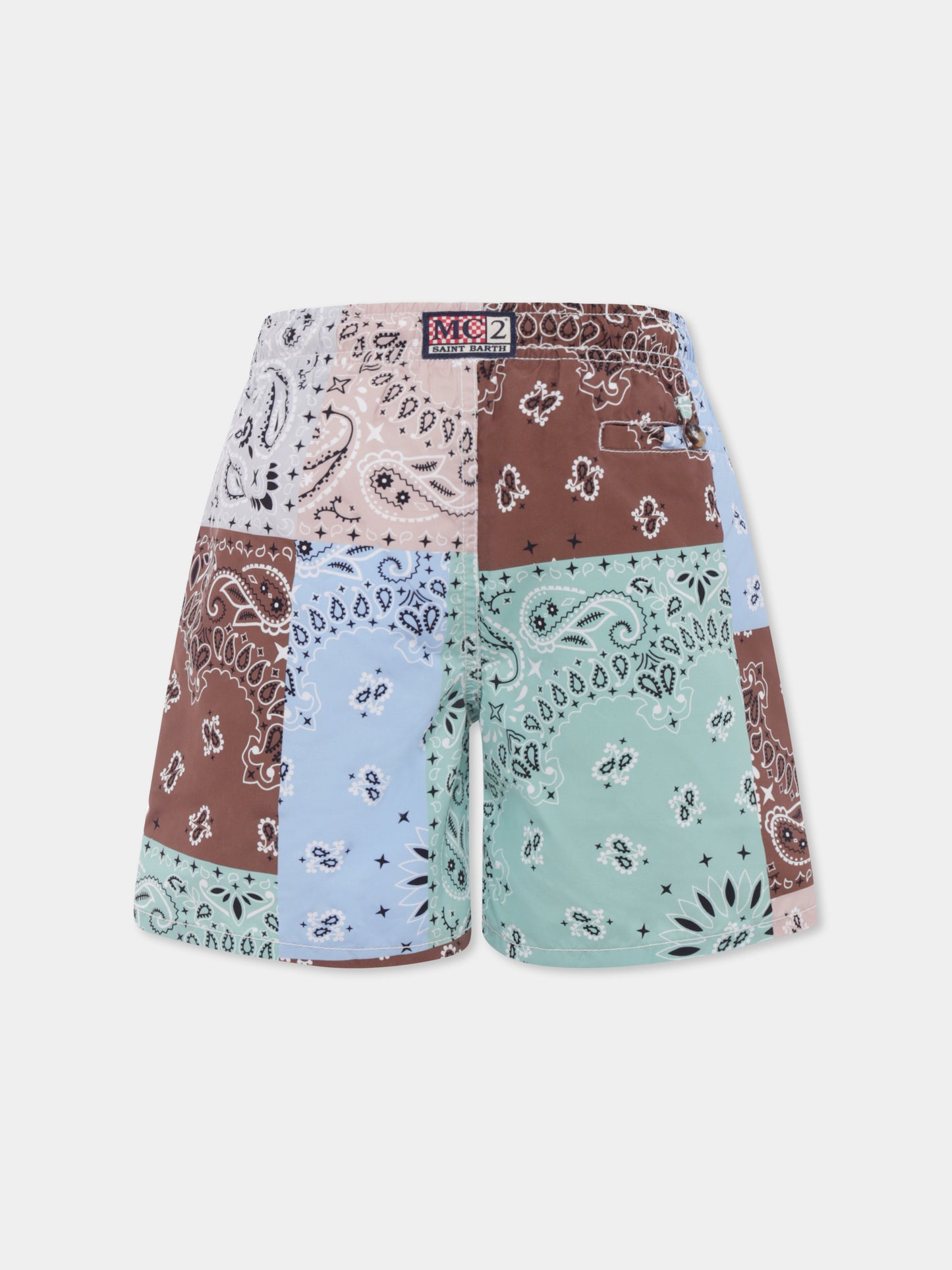 Boxer mare multicolor per bambino con stampa paisley,Mc2 Saint Barth,CAP0003 01230H