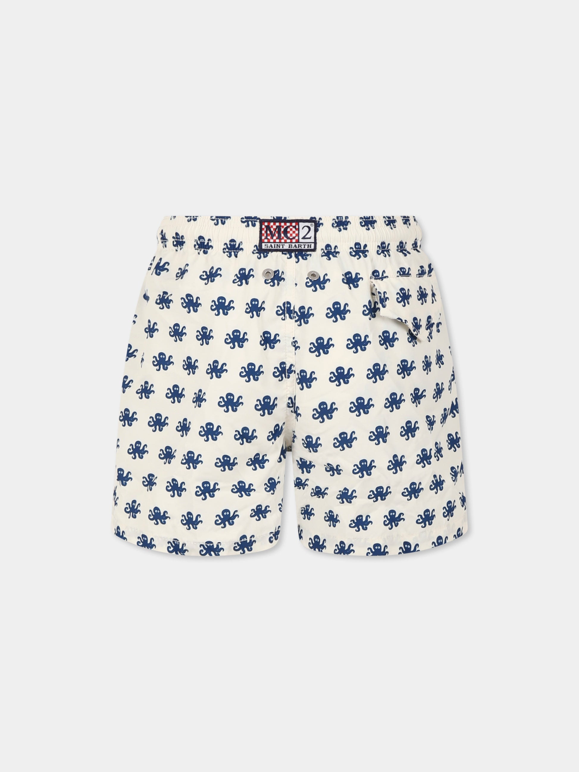 Boxer mare avorio per bambino con polpo all over,Mc2 Saint Barth,JEA0004 02408H