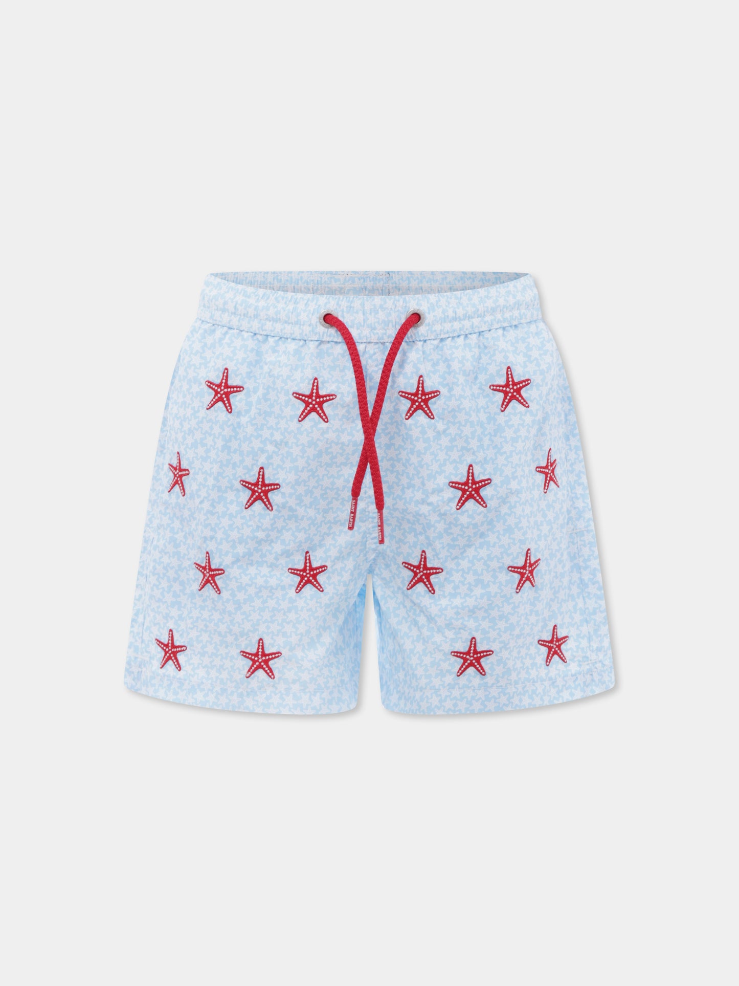 Boxer mare celeste per bambino con stella marina,Mc2 Saint Barth,JEA0014 04712H