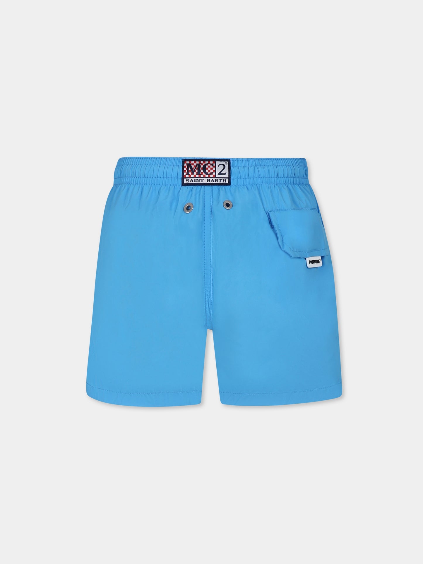 Light blue swim shorts for boy