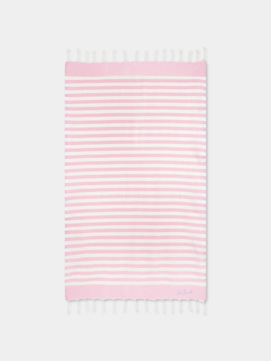 Telo mare rosa per bambina con logo,Mc2 Saint Barth,FOUT012 03283H