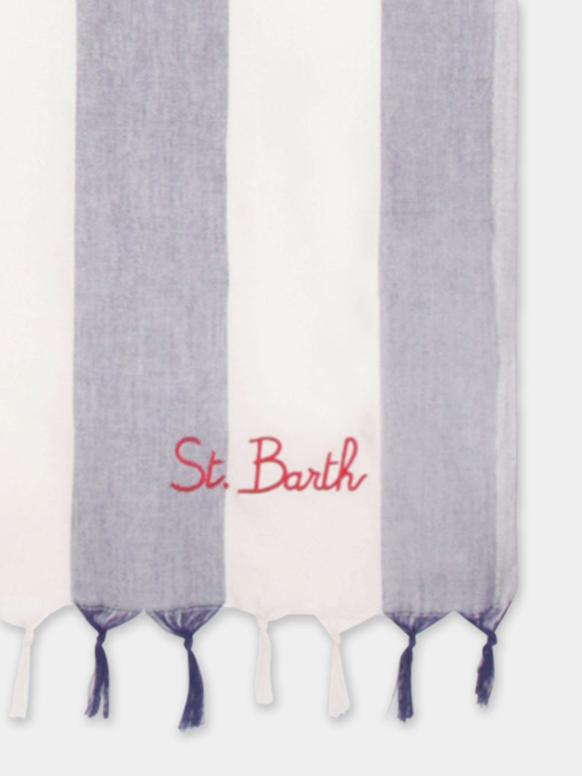 Telo mare blu per bambino con logo,Mc2 Saint Barth,FOUL002 01467H