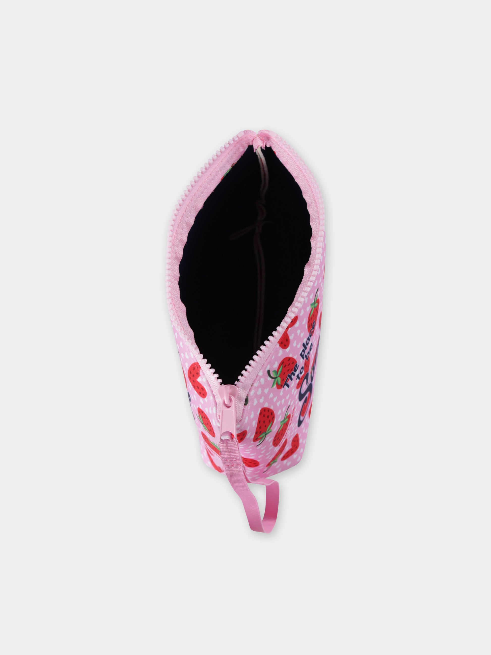 Pochette rosa per bambina con fragole e logo,Mc2 Saint Barth,ALIN001 01257H