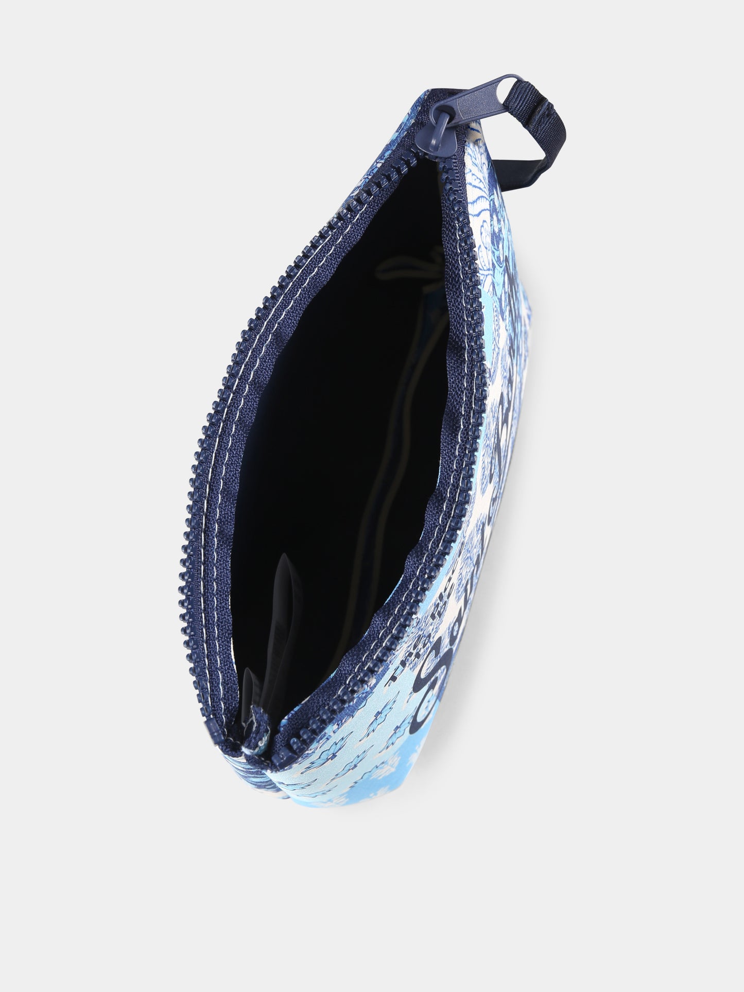 Pochette Aline celeste per bambina con logo e stampa floreale,Mc2 Saint Barth,ALIN001 01021H