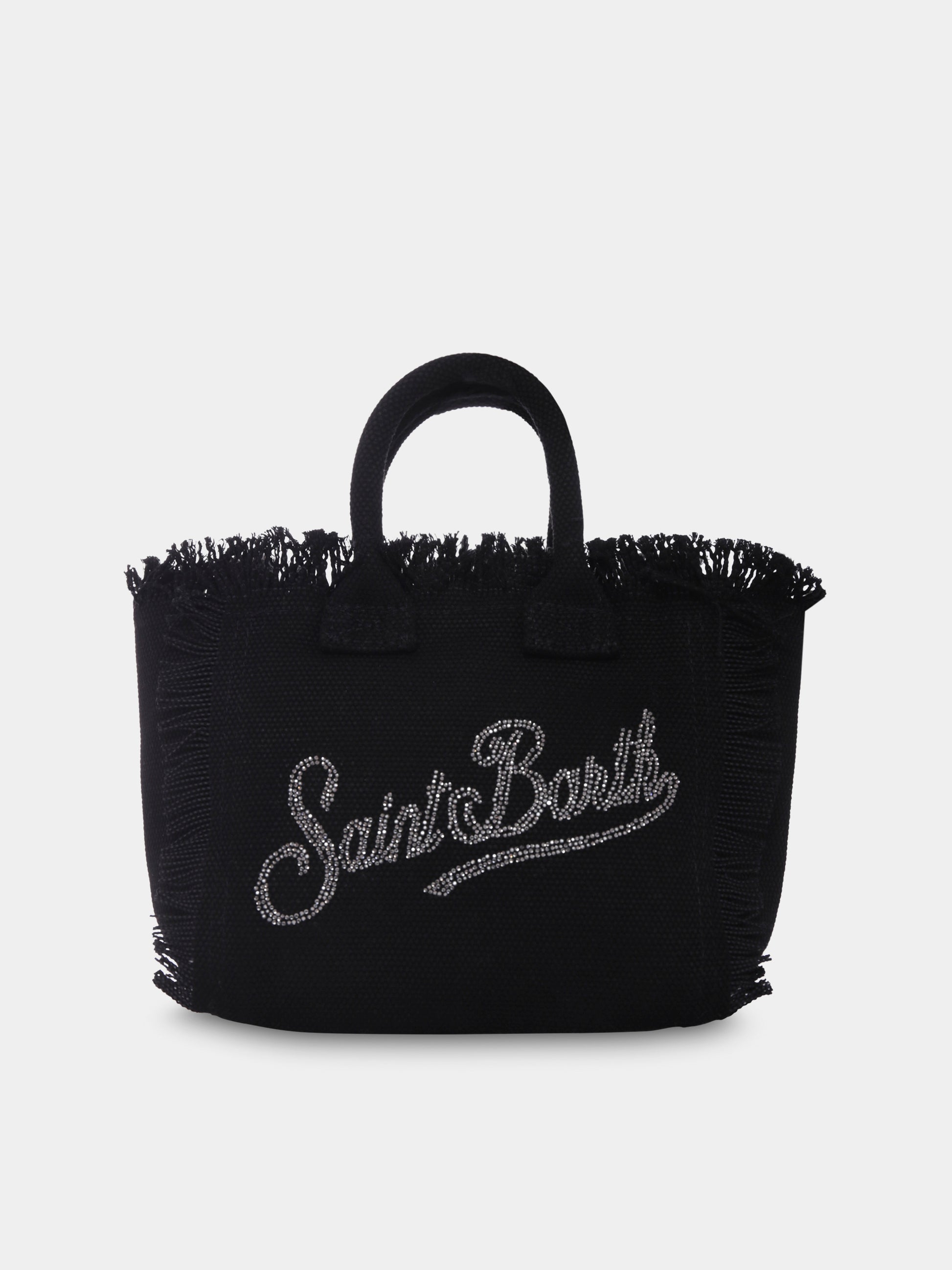 Borsa Vanity Mini nera per bambina con logo,Mc2 Saint Barth,VAMI001 04047H