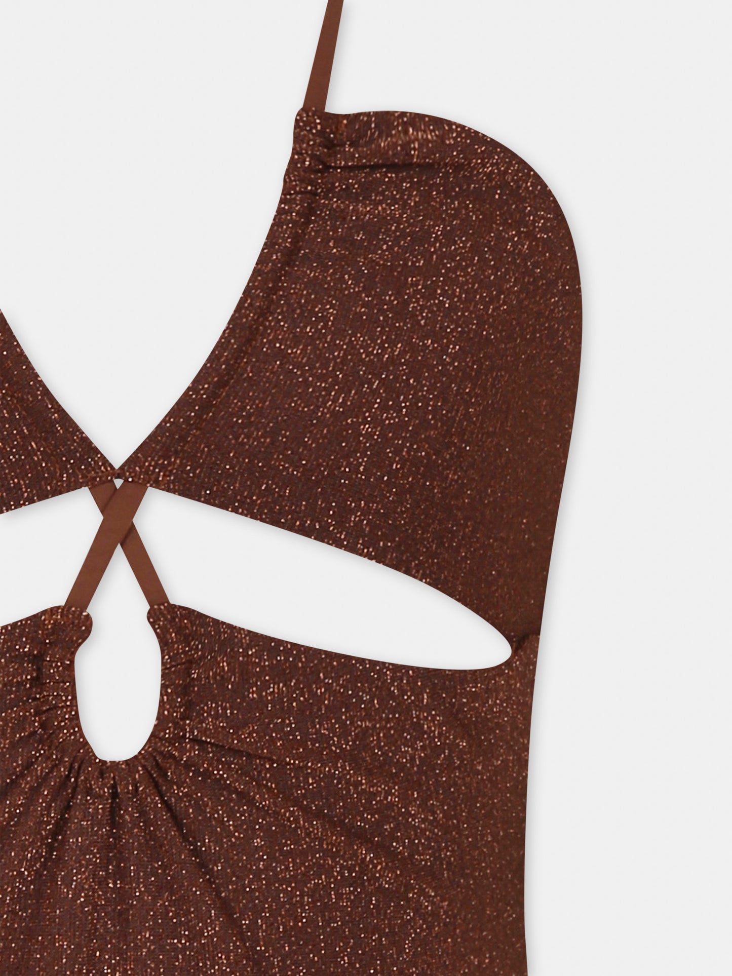 Brown swimsuit for girl