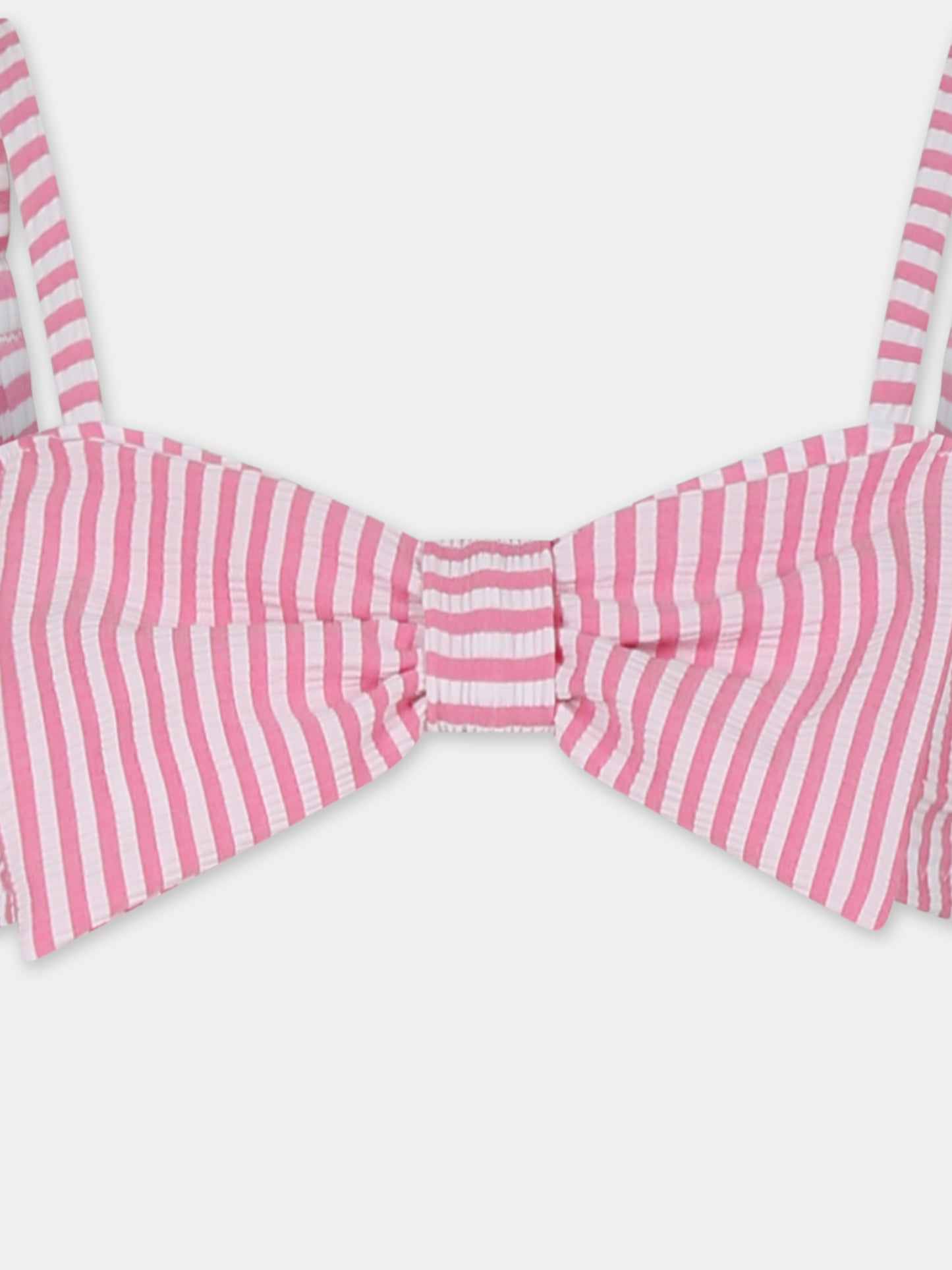 Pink bikini for girl with bow