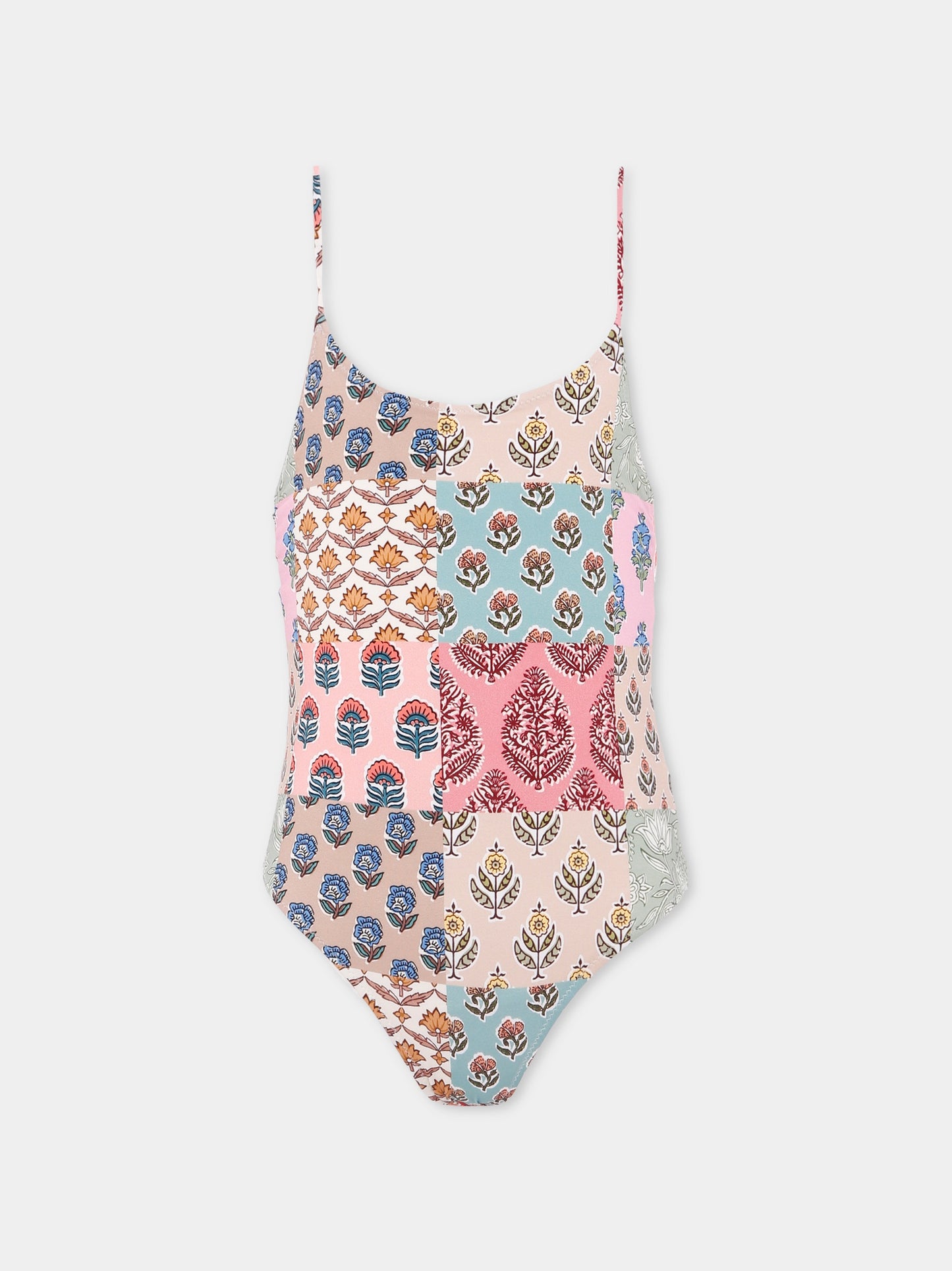 Costume intero multicolor per bambina con stampa floreale,Mc2 Saint Barth,CEC0005 01250H