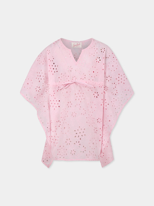 Vestito rosa per bambina con fiori,Mc2 Saint Barth,KAT0001 00386H
