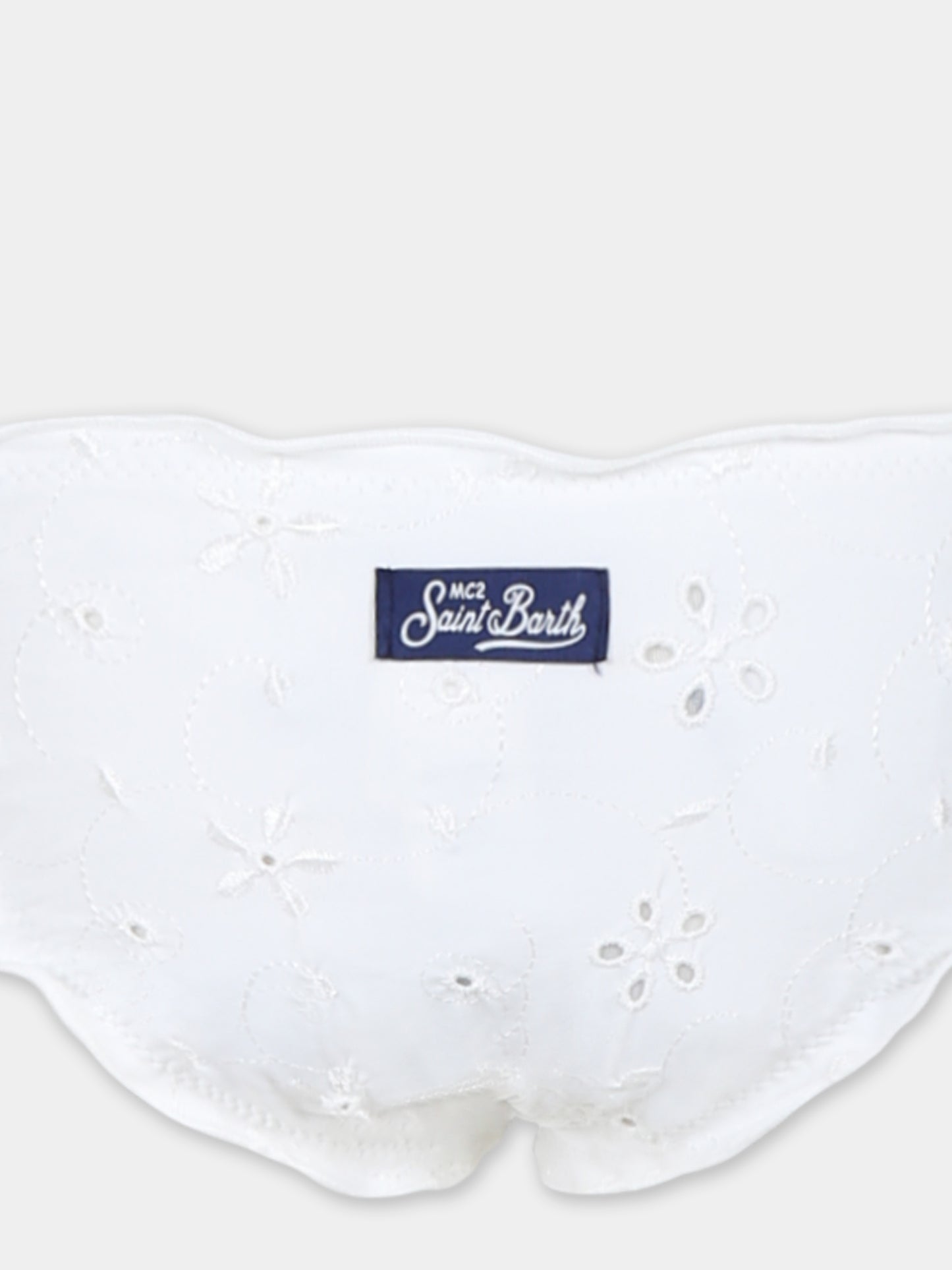 White bikini for girl with flowers