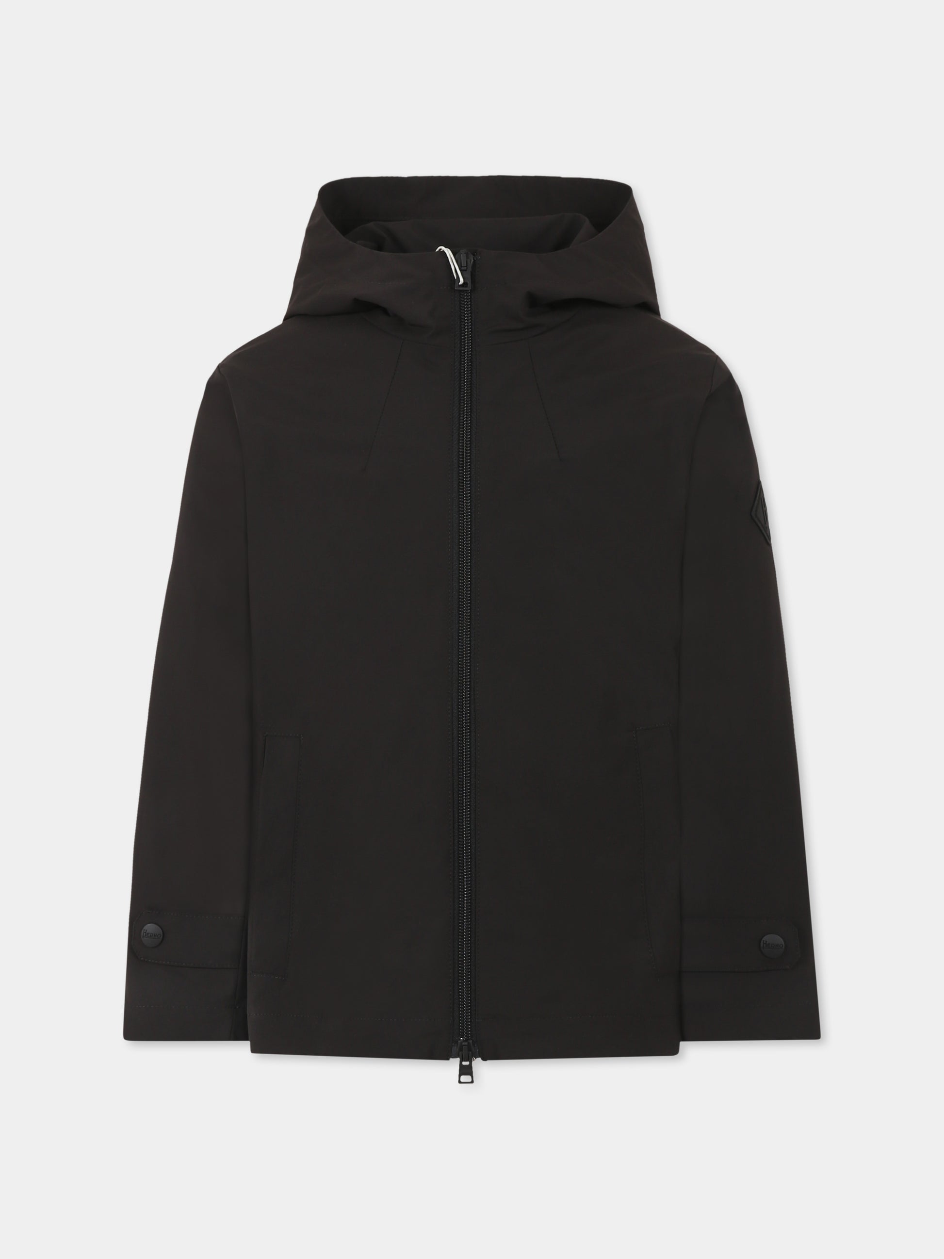 Giacca a vento nera per bambino,Herno Kids,GI000075B 12799 9300