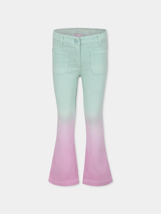 Pantaloni multicolor per bambina con logo,Stella Mccartney Kids,TU6E10 Z0156 999