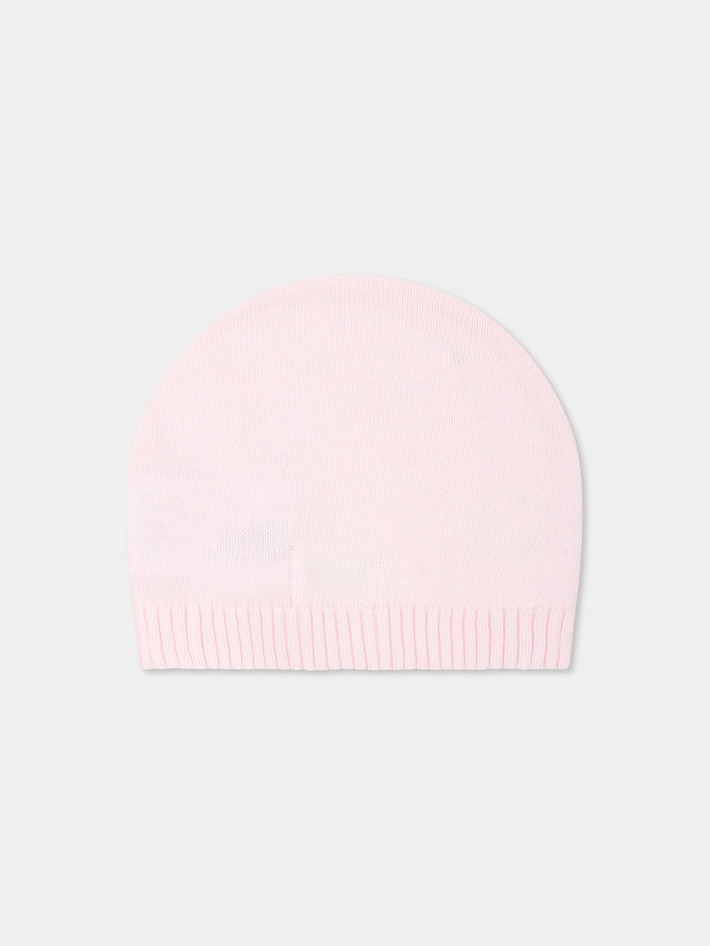 Cappello rosa per neonata con ape e arcobaleno,Nanán,E25006R