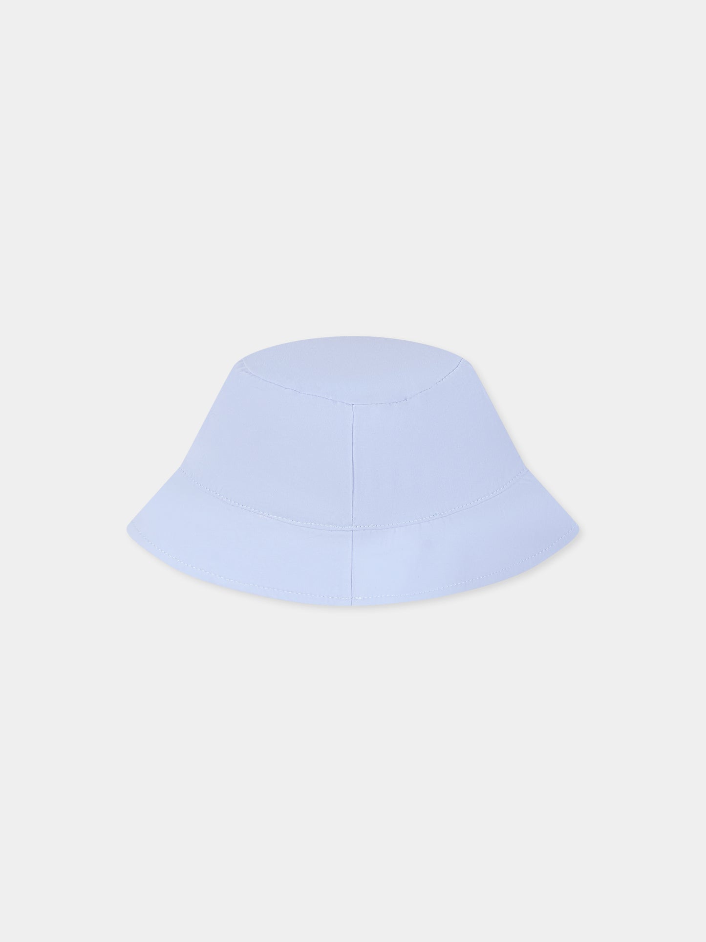 Light blue cloche for baby boy with logo