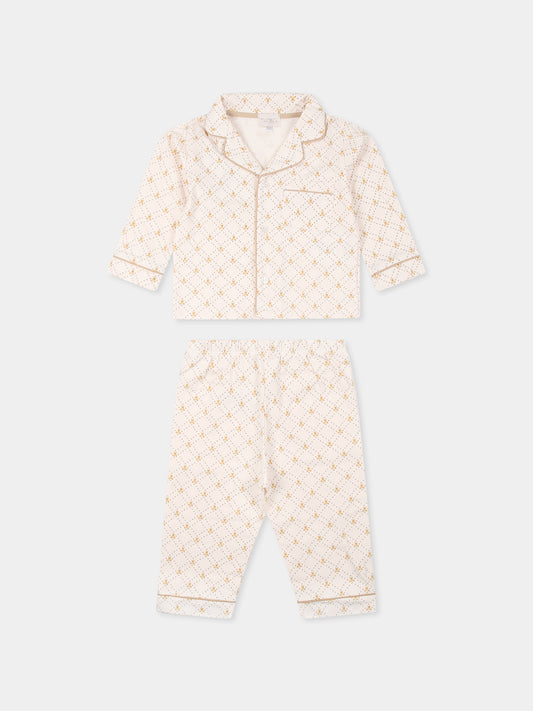 Pigiama rosa per neonata con orsetti all over,Nanán,E25178R