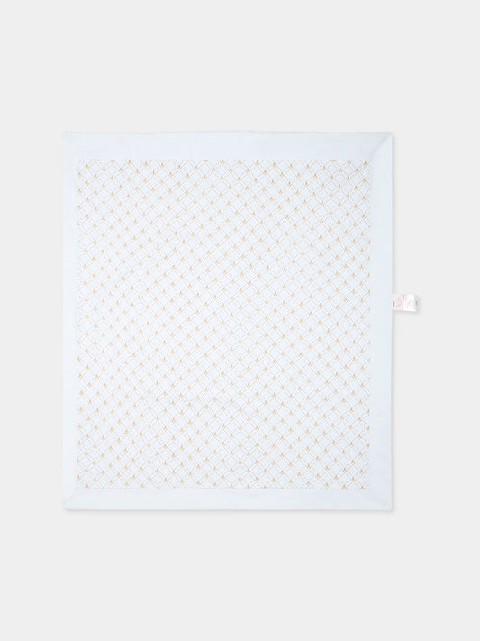 Coperta celeste per neonato con orsetti all over,Nanán,E25183A