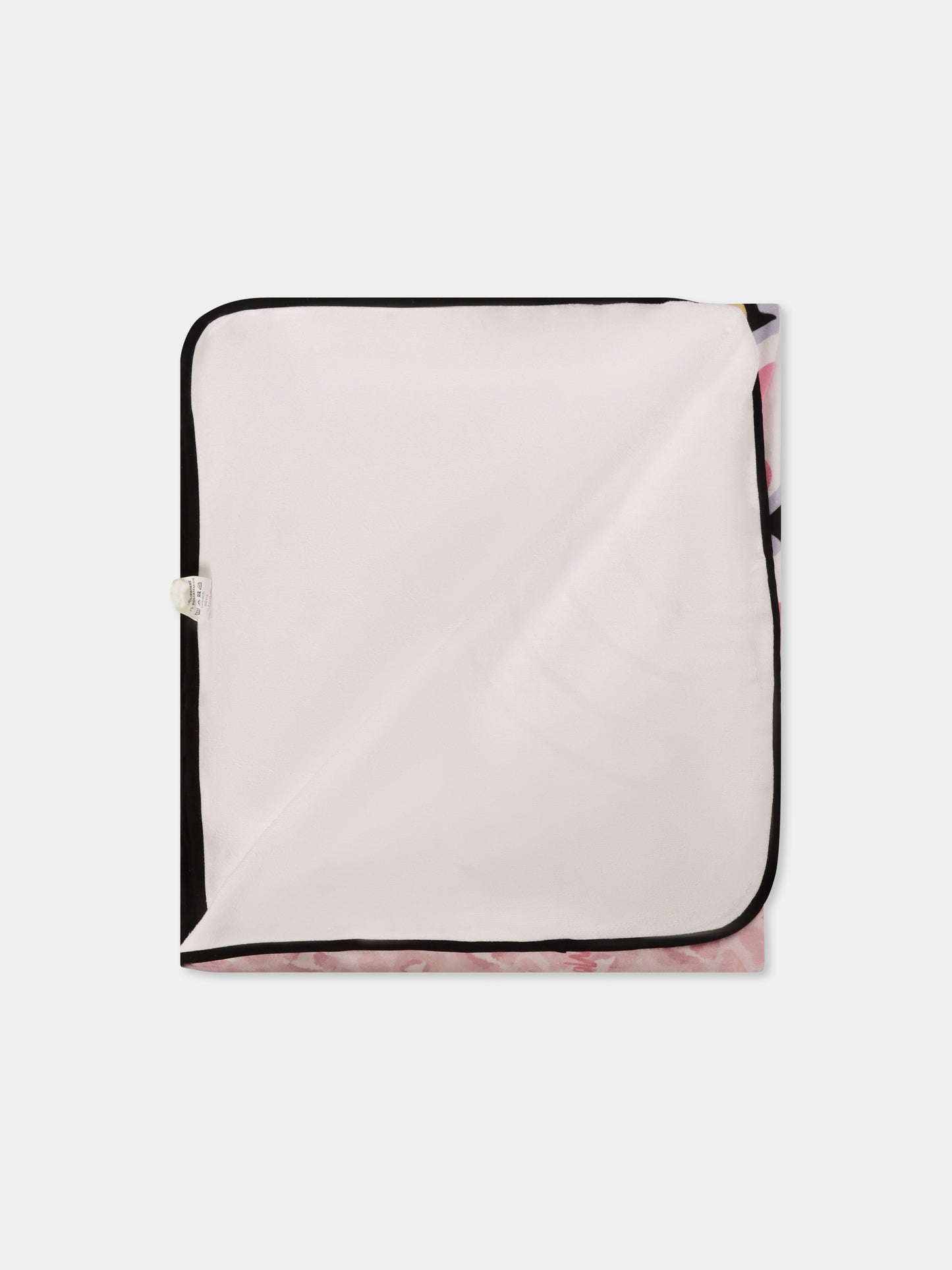 Telo mare rosa per bambina con unicorno e logo,Mousse Kids,SKTM372