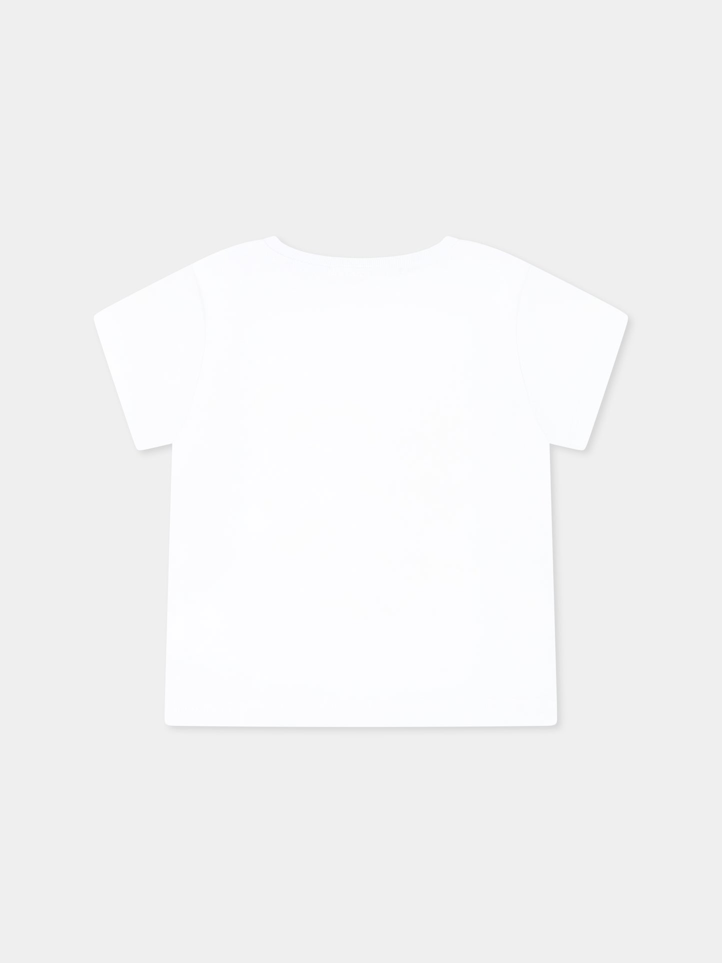 T-shirt bianca per neonata con unicorno,Mousse Kids,SKNTS372W