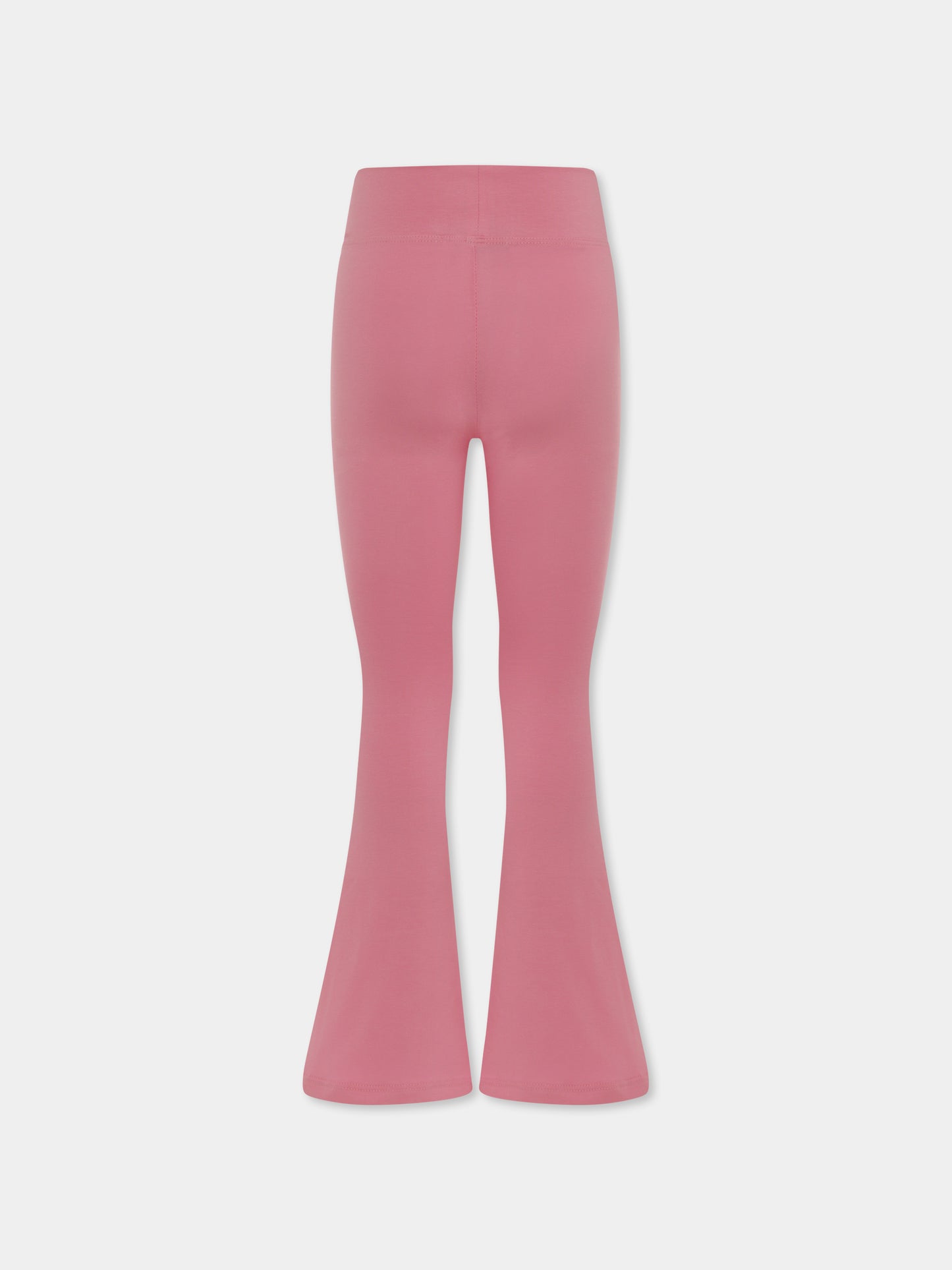 Pink leggings for girl with logo