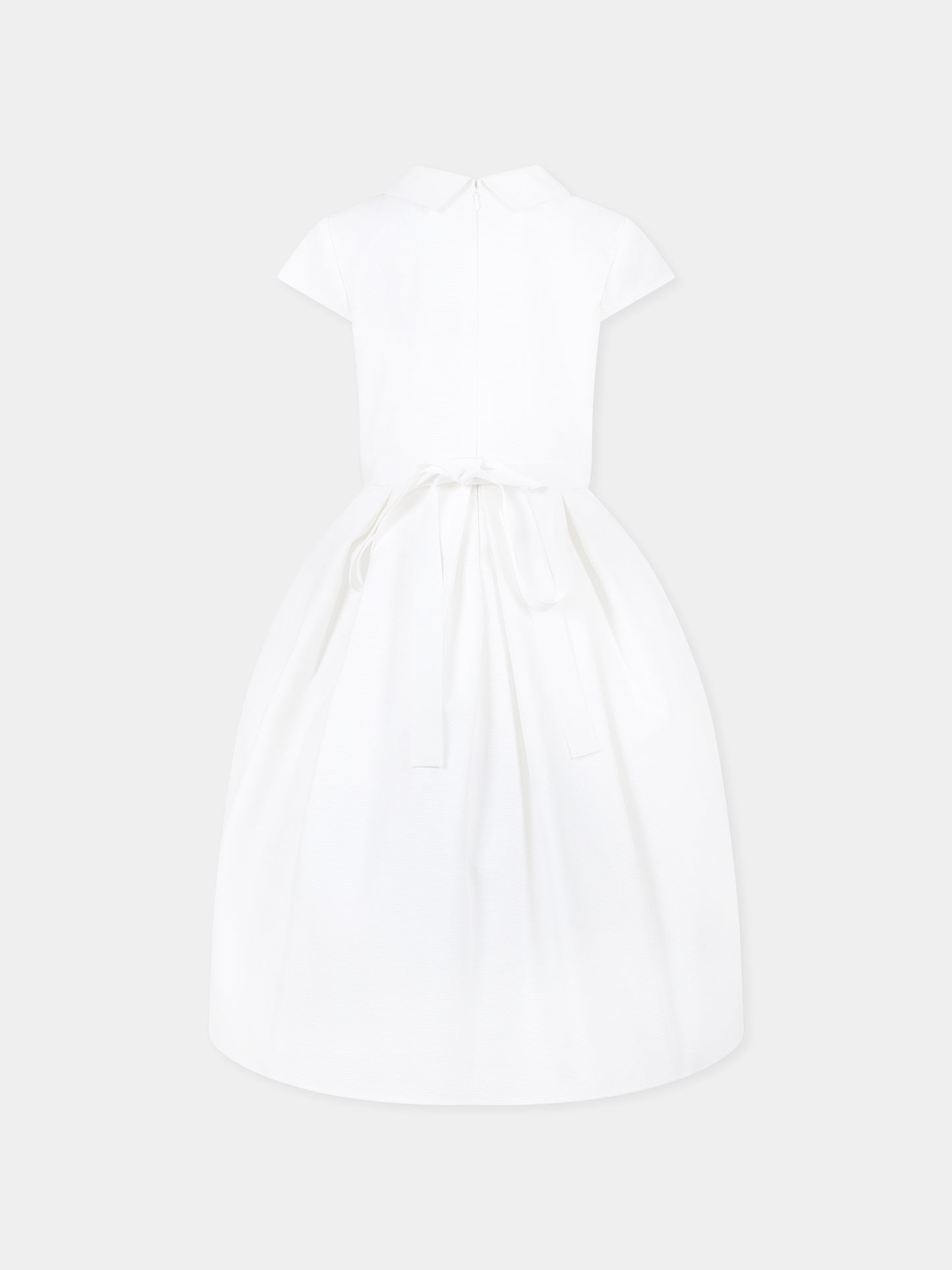 Vestito bianco per bambina con fiori,Raffaella,ABITO PANTELLERIA 10