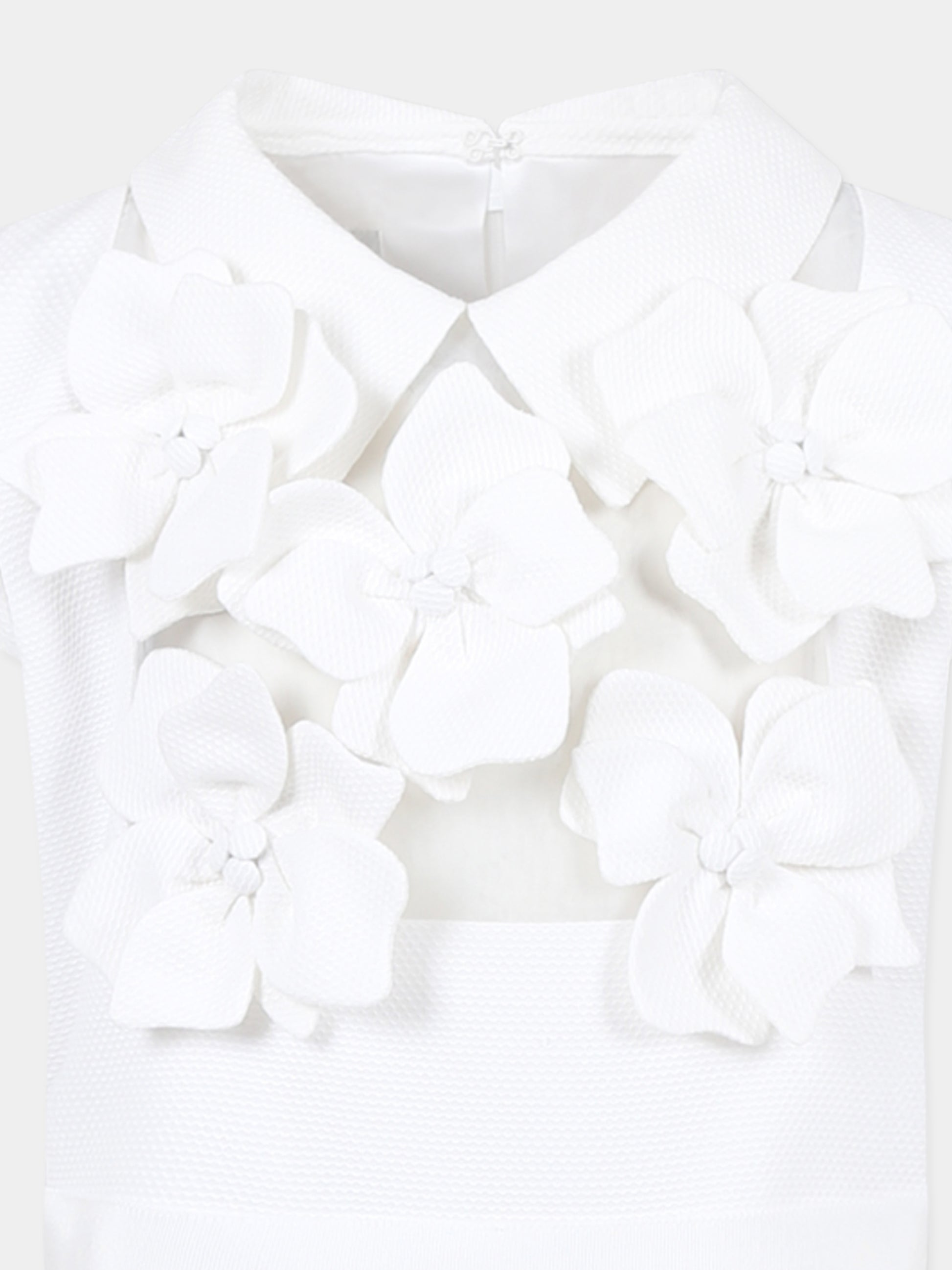 Vestito bianco per bambina con fiori,Raffaella,ABITO PANTELLERIA 10