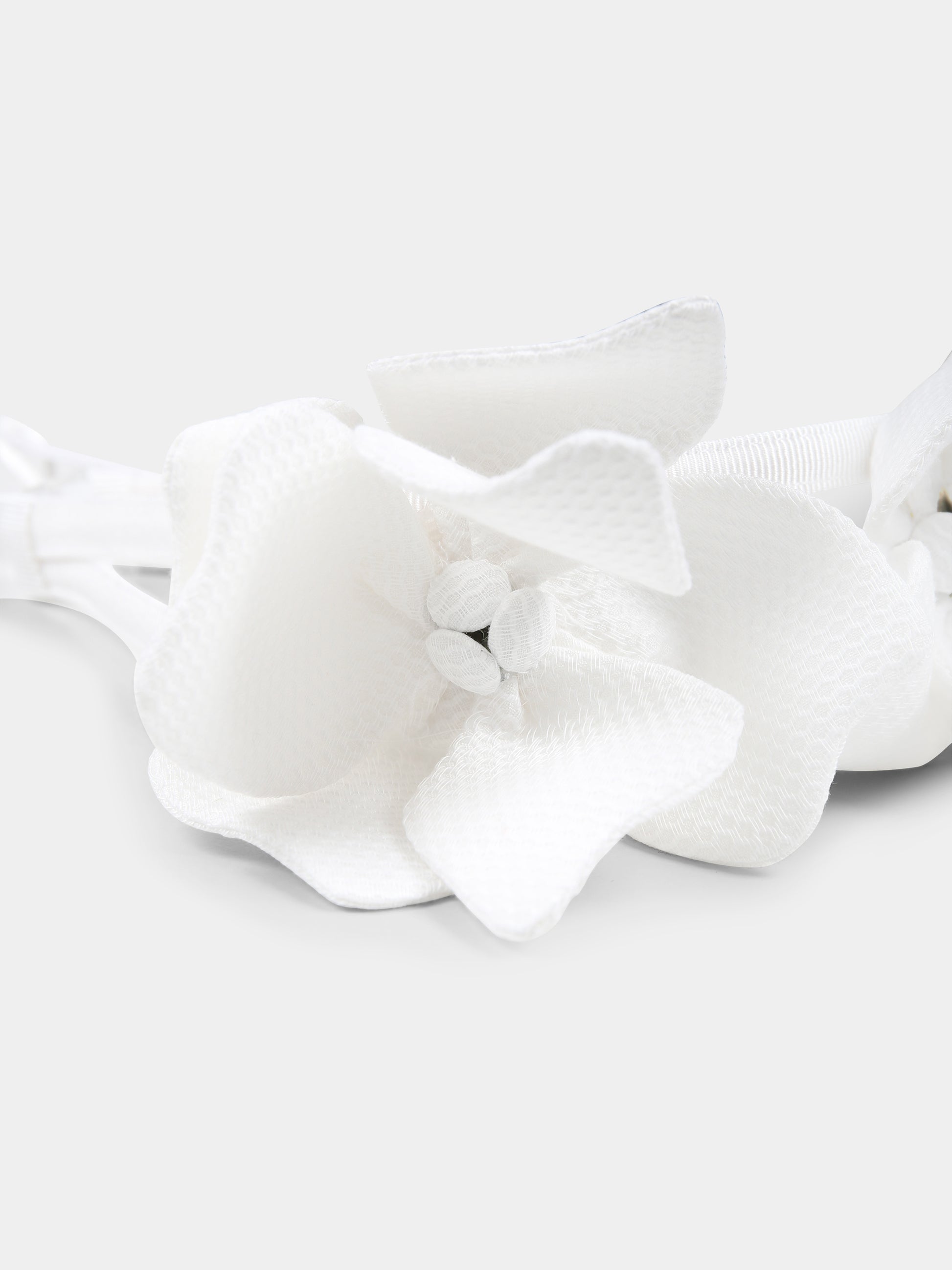Cerchietto bianco per bambina con fiori,Raffaella,CERCHIETTO PER ABITO PANTELLERIA