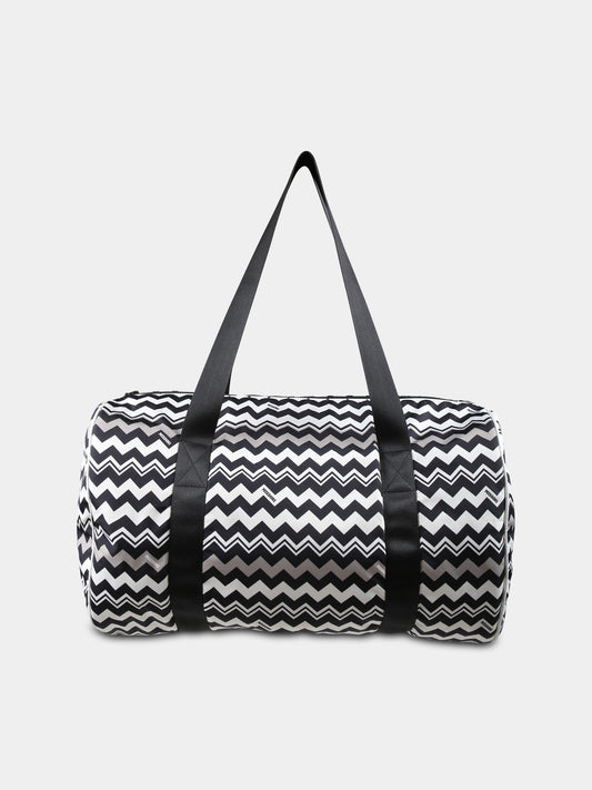 Borsa multicolor per bambini con motivo chevron,Missoni,MT0P78 N0191 930BC