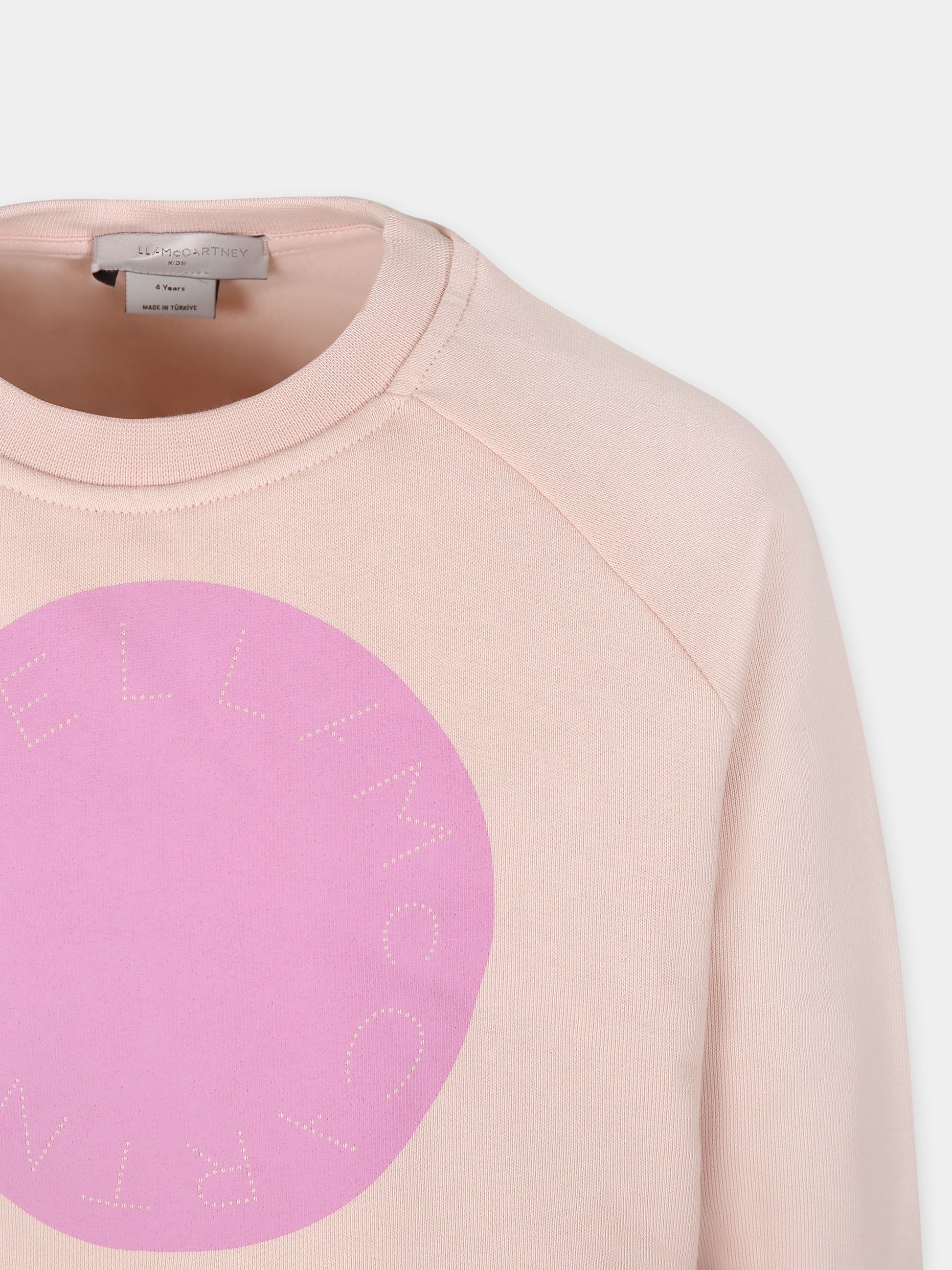 Completo rosa per bambina con logo,Stella Mccartney Kids,TT3A40 Z0447 505