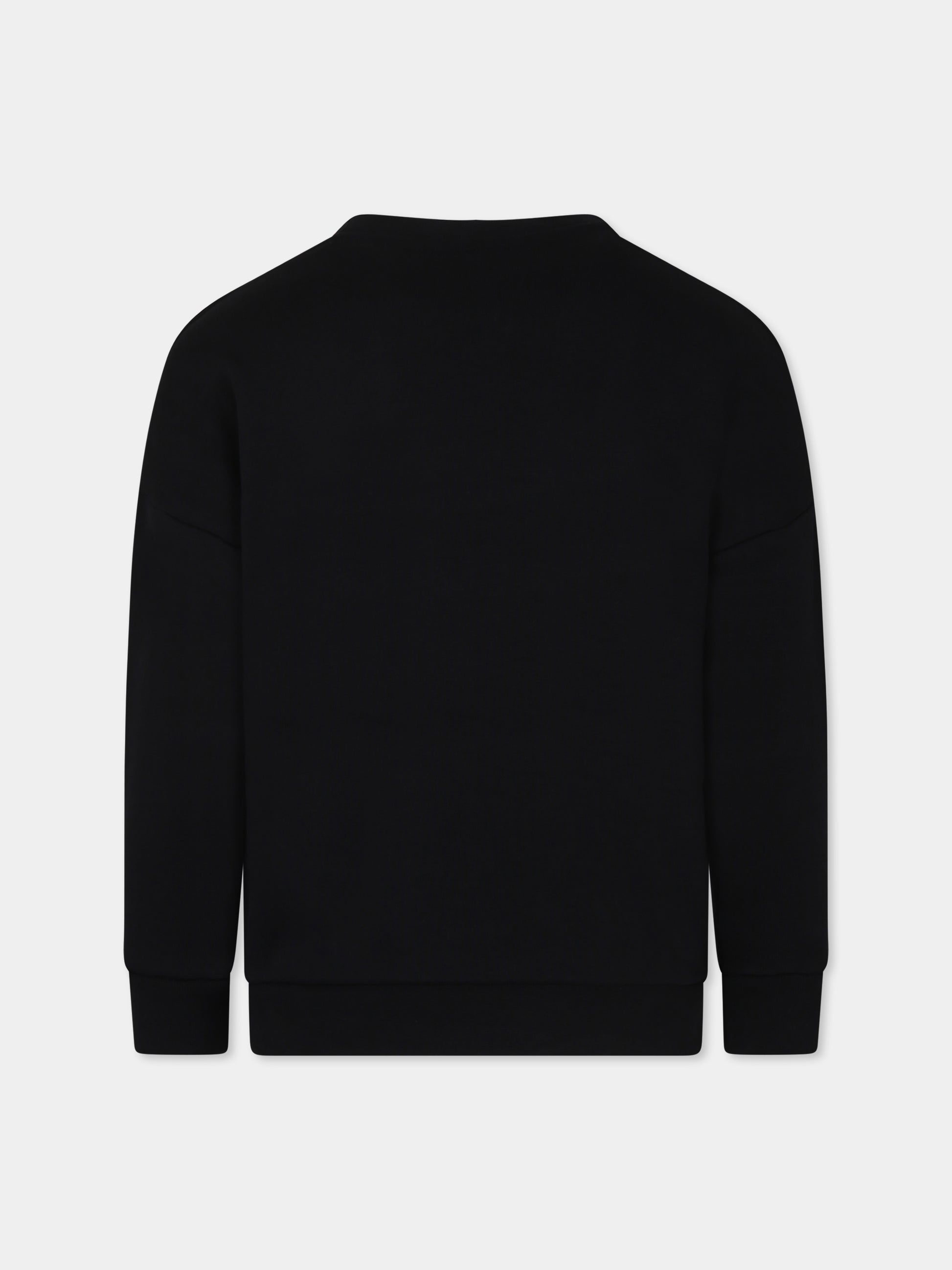 Felpa nera per bambino con logo,Boss,J25Q13 09B