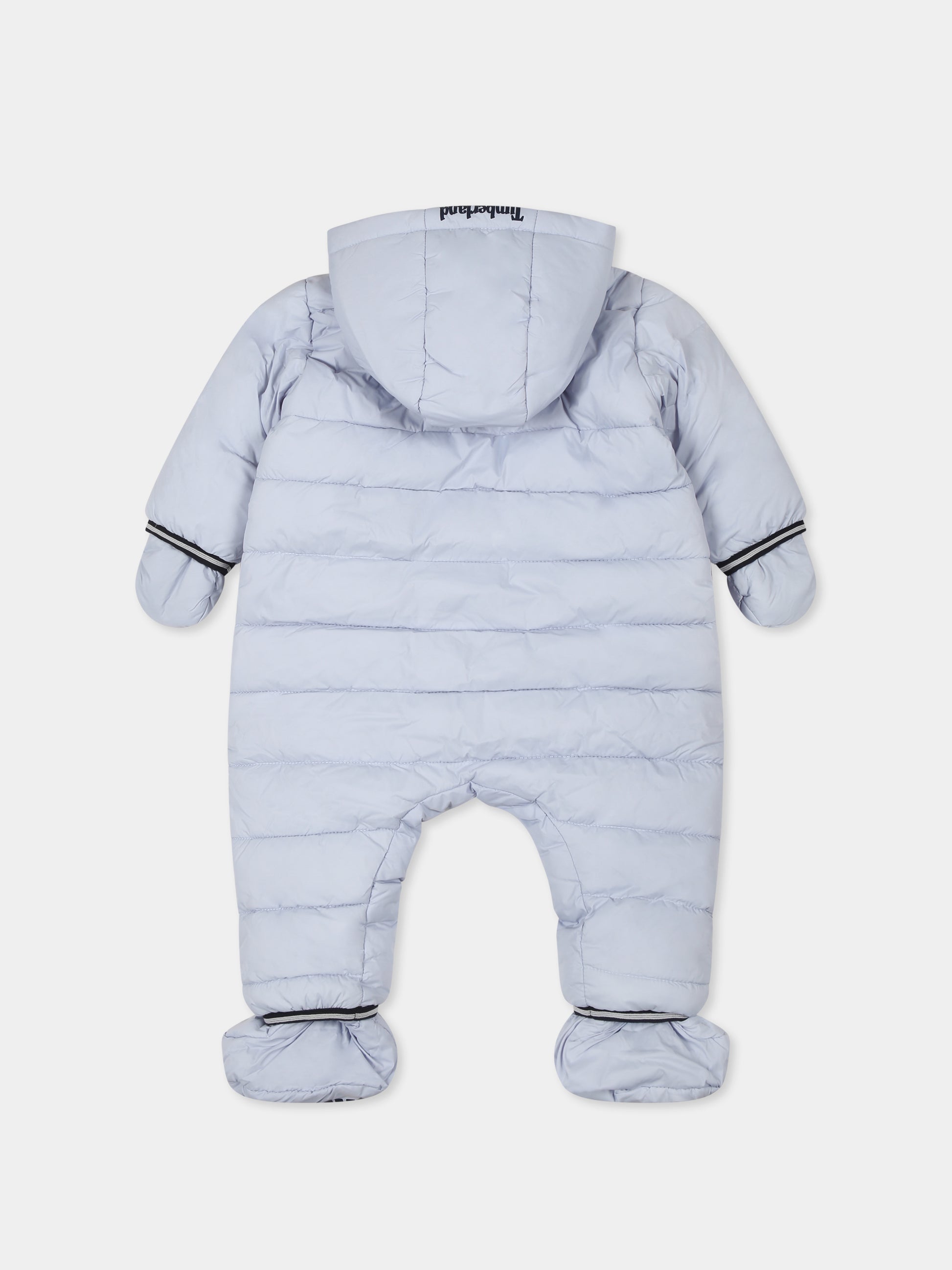 Piumino celeste per neonato con albero,Timberland,T96263 781