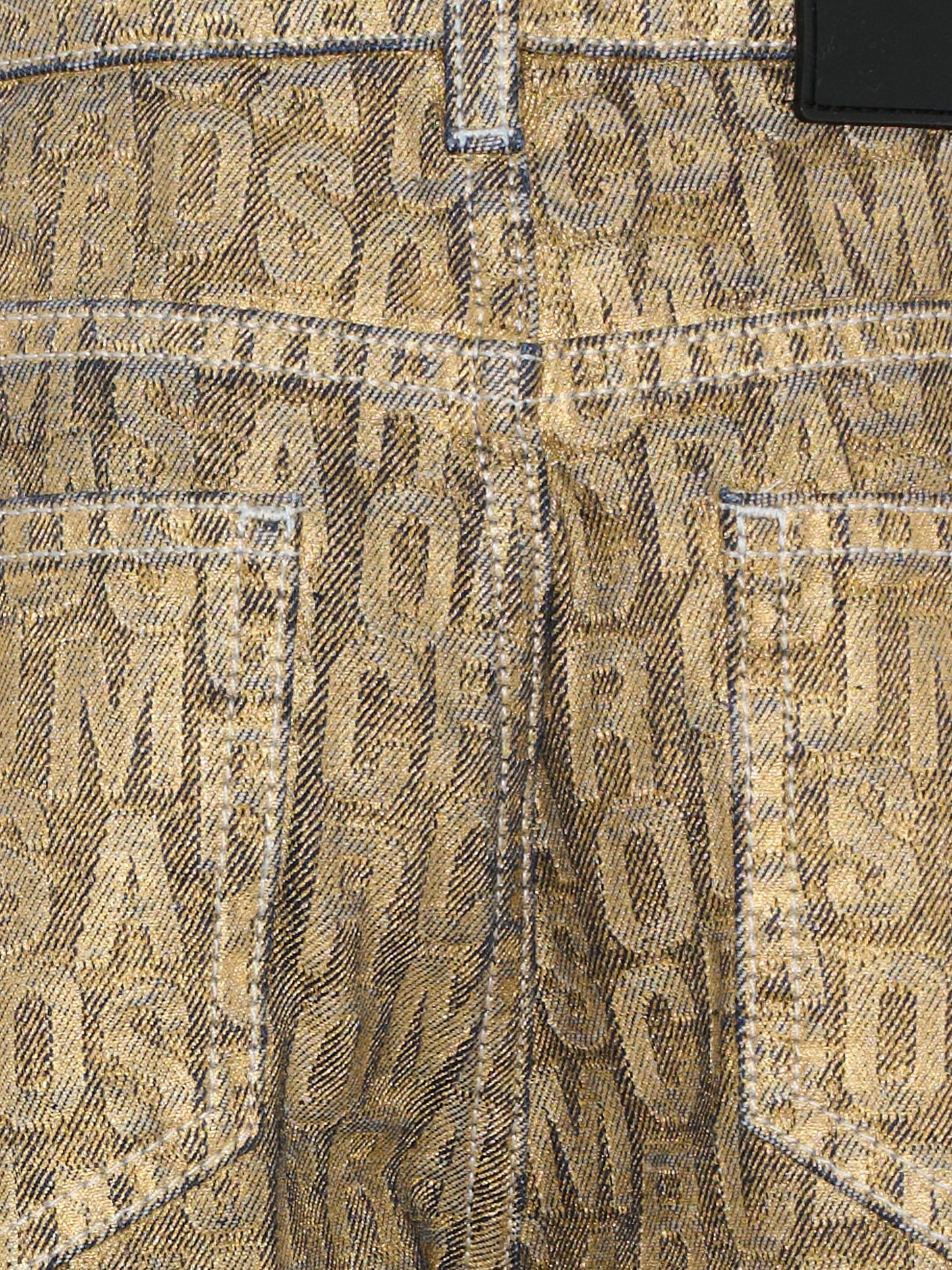 Pantaloni oro per bambina con logo,Marc Jacobs,W60251 32C