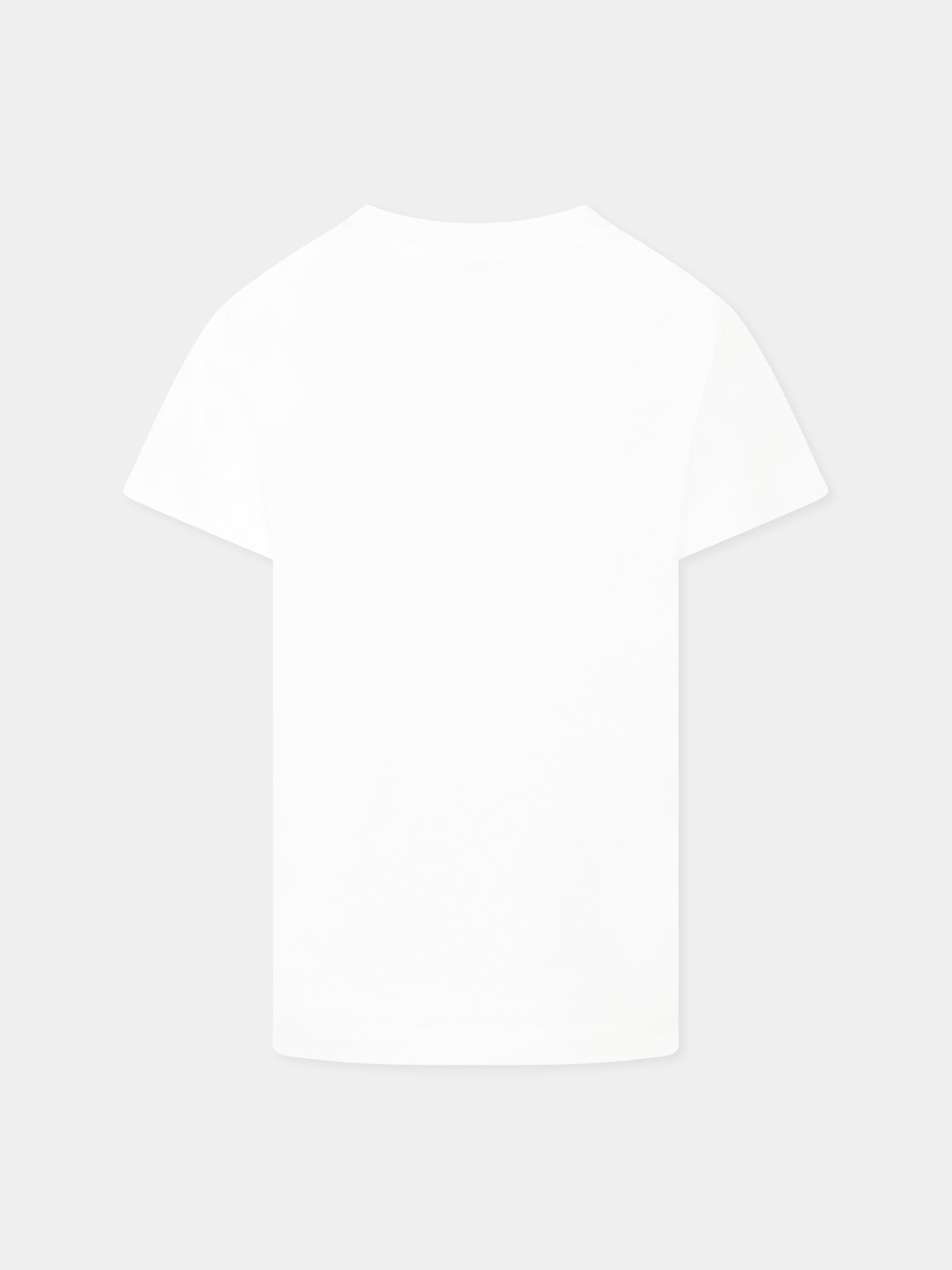White t-shirt for girl with logo