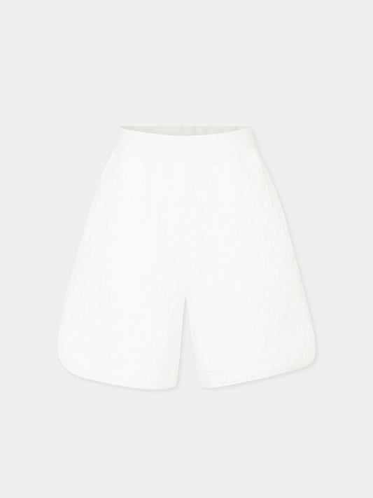 White shorts for boy with FF