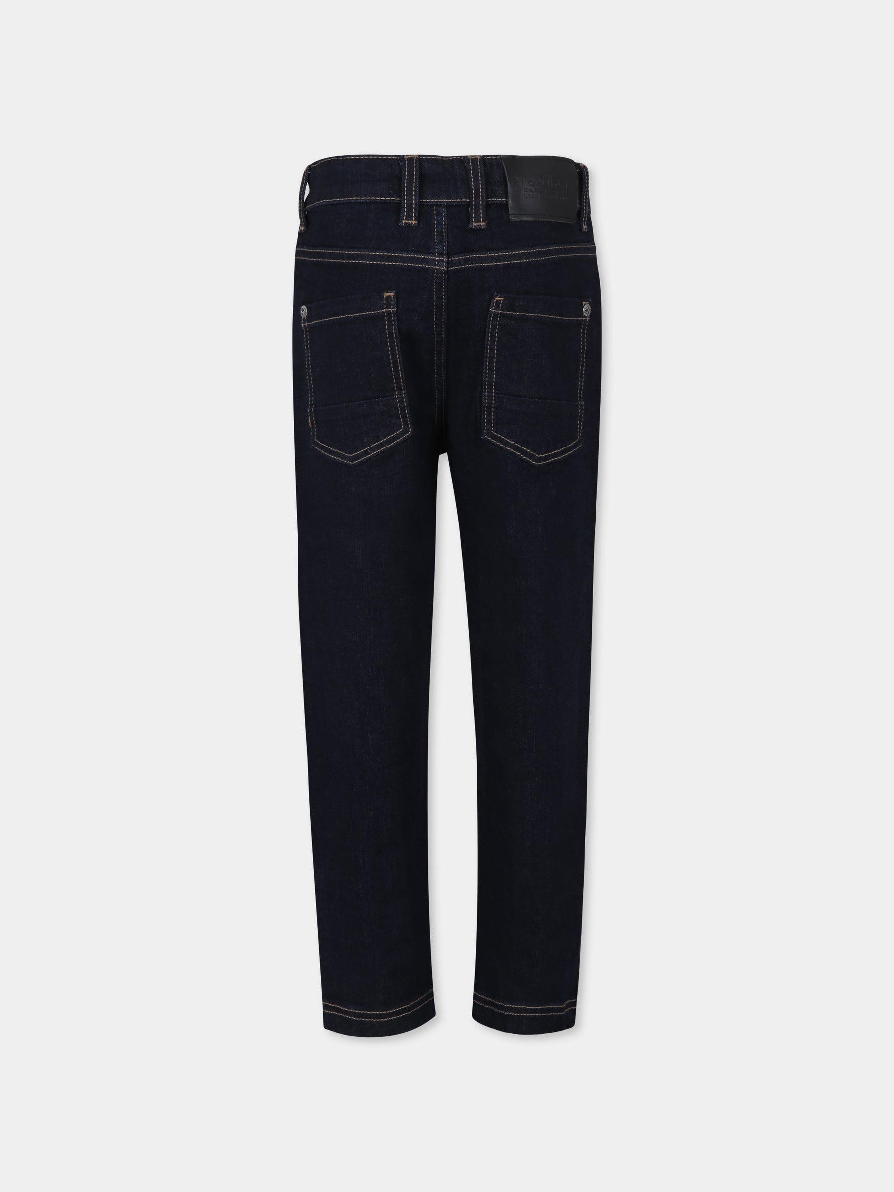 Jeans blu per bambino con logo,Richmond,RBA24046JE DENIM BLUE DARK