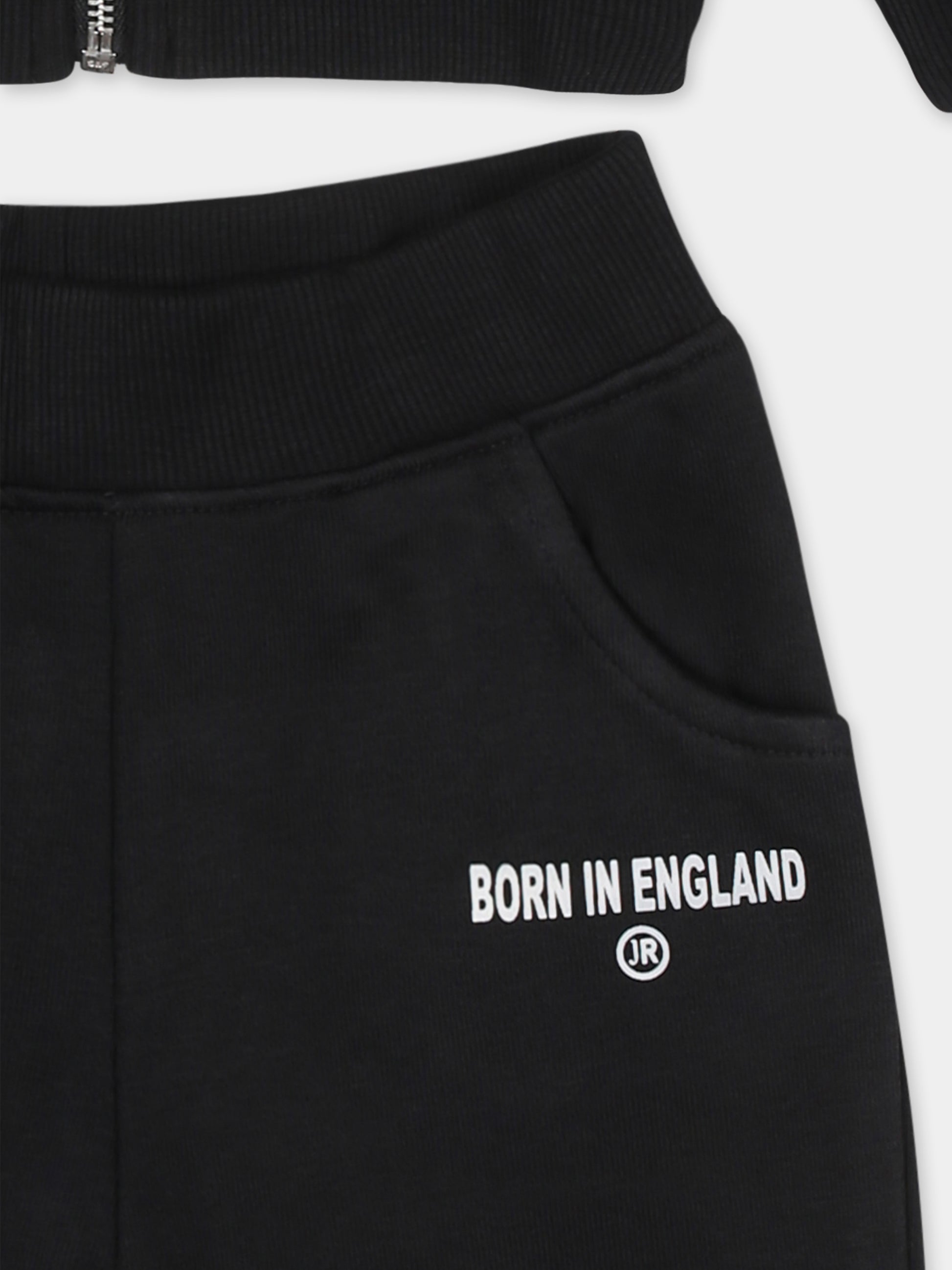 Completo nero per neonato con logo,Richmond,RIA24037CF BLACK