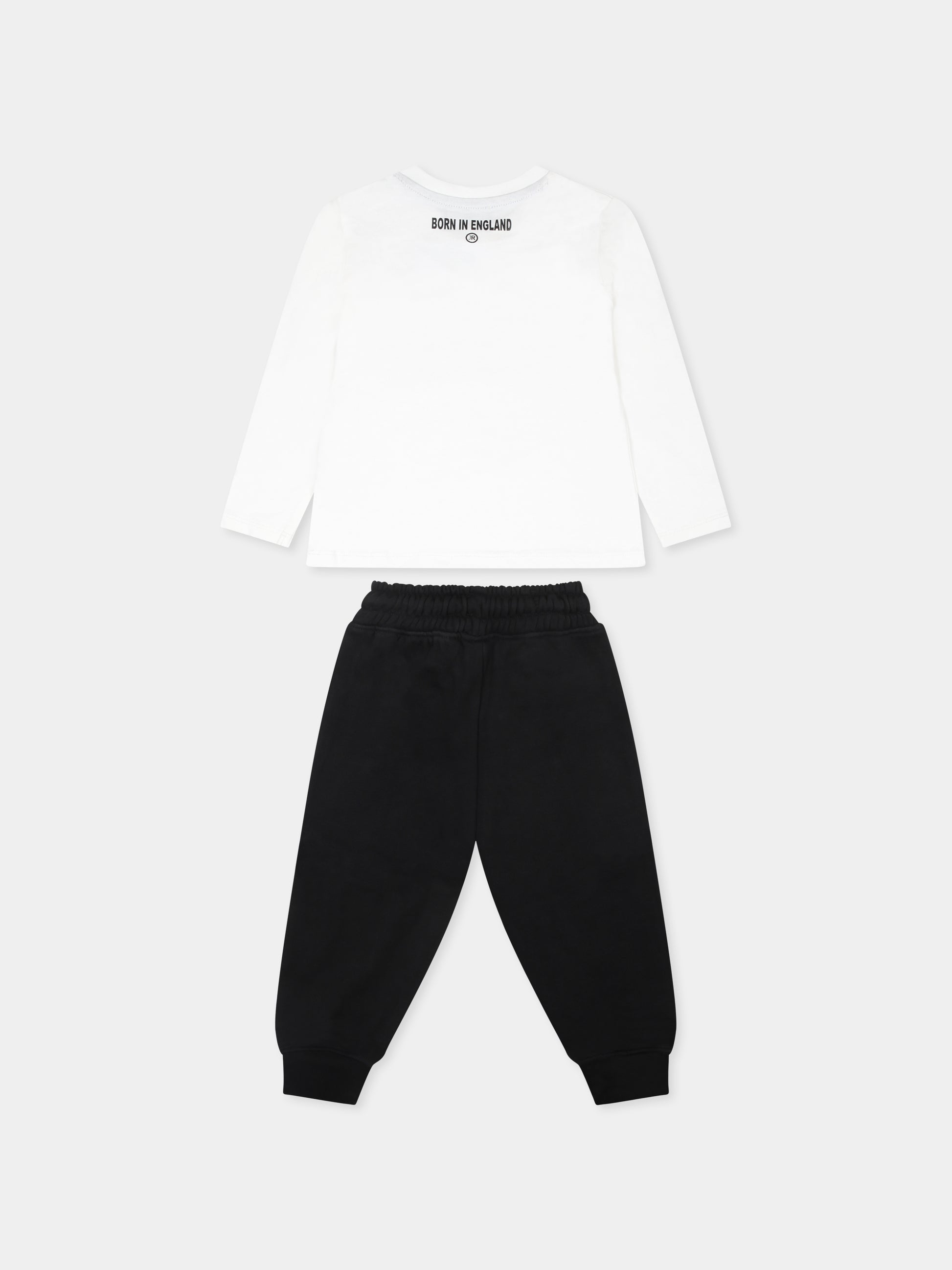 Completo bianco per neonato con logo,Richmond,RIA24075CJ OFF-WHITE