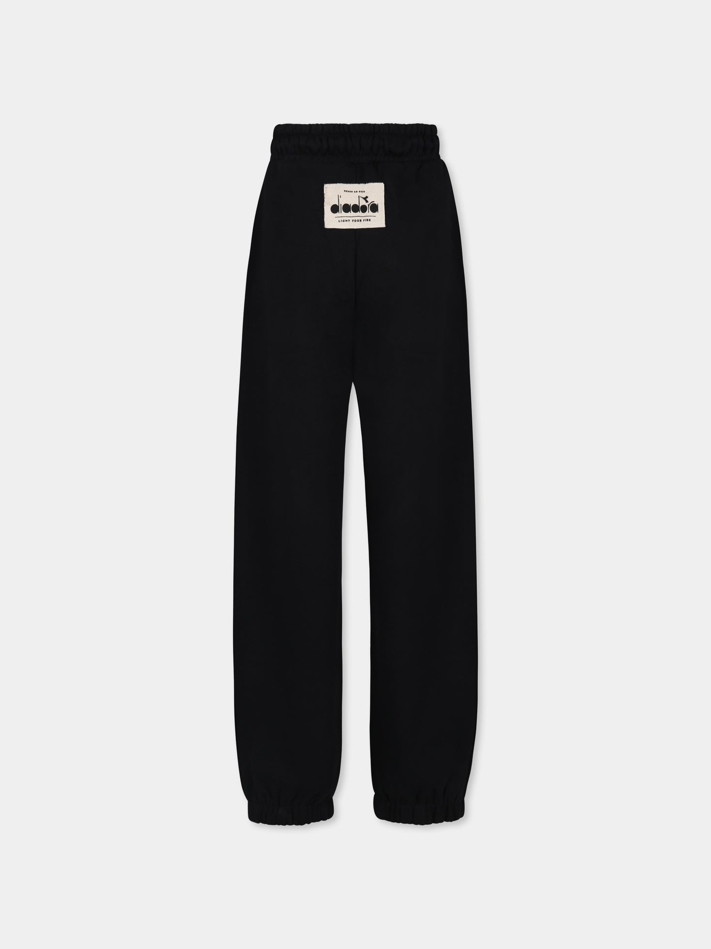 Pantaloni nero per bambino con logo,Diadora Kids,F3DIJBFP037 110