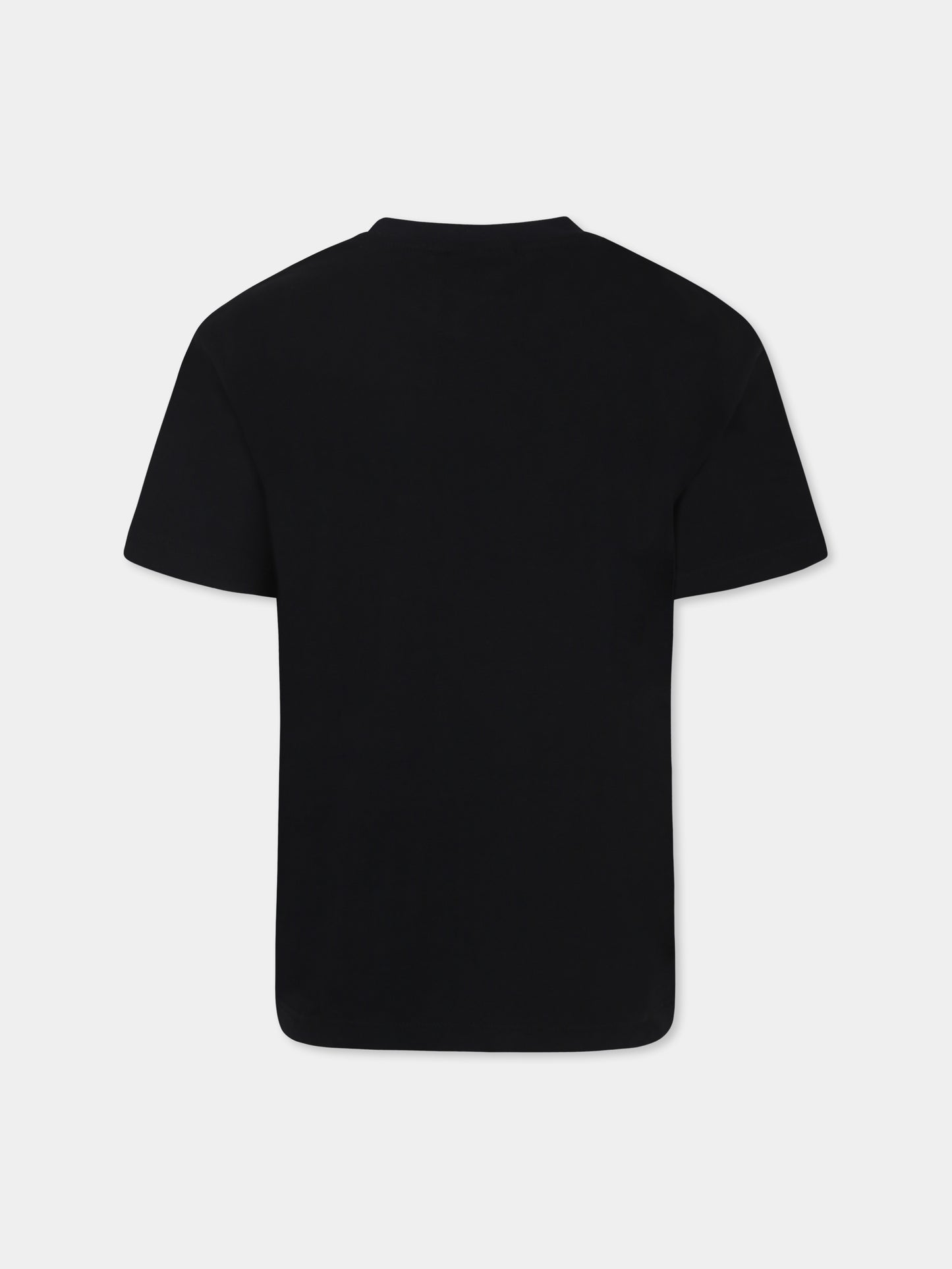 Black t-shirt for kids with logo