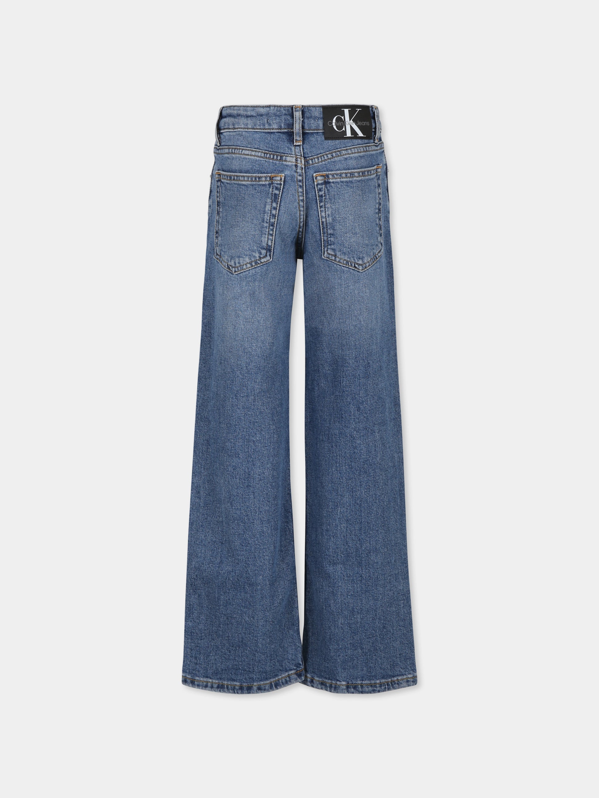 Jeans blu per bambina,Calvin Klein Kids,IG0IG02512 1A4