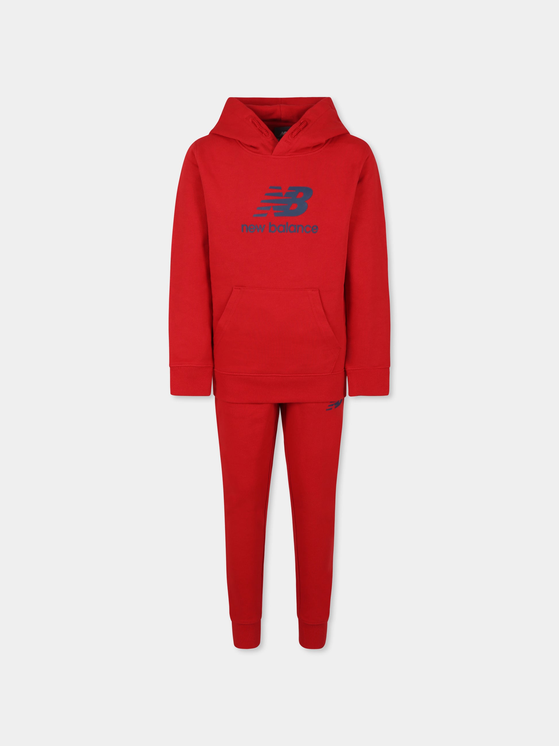 Completo rosso per bambini con logo,New Balance,LAKB0066 TRE