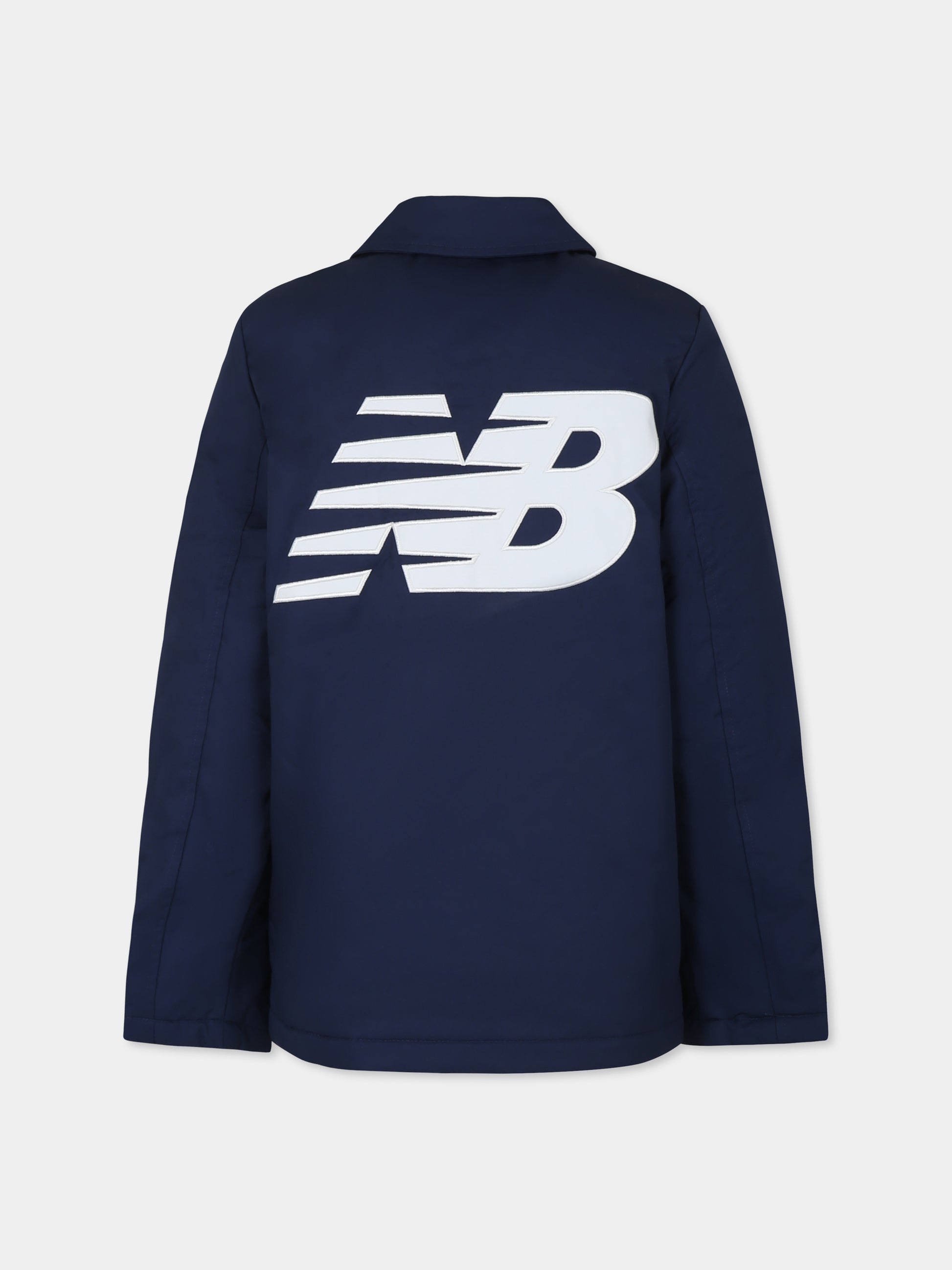 Giubbotto blu per bambini con logo,New Balance,LAKB0042 NNY