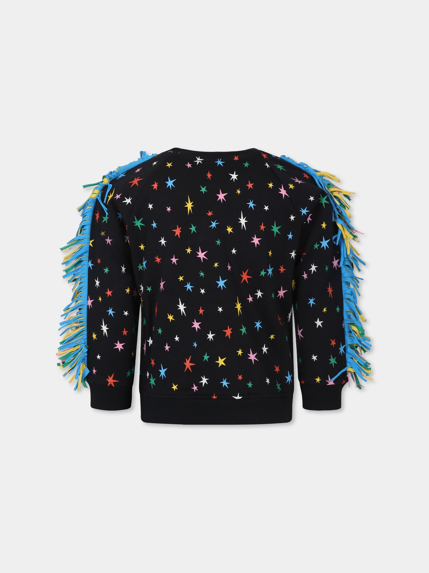 Black sweatshirt for girl with stars