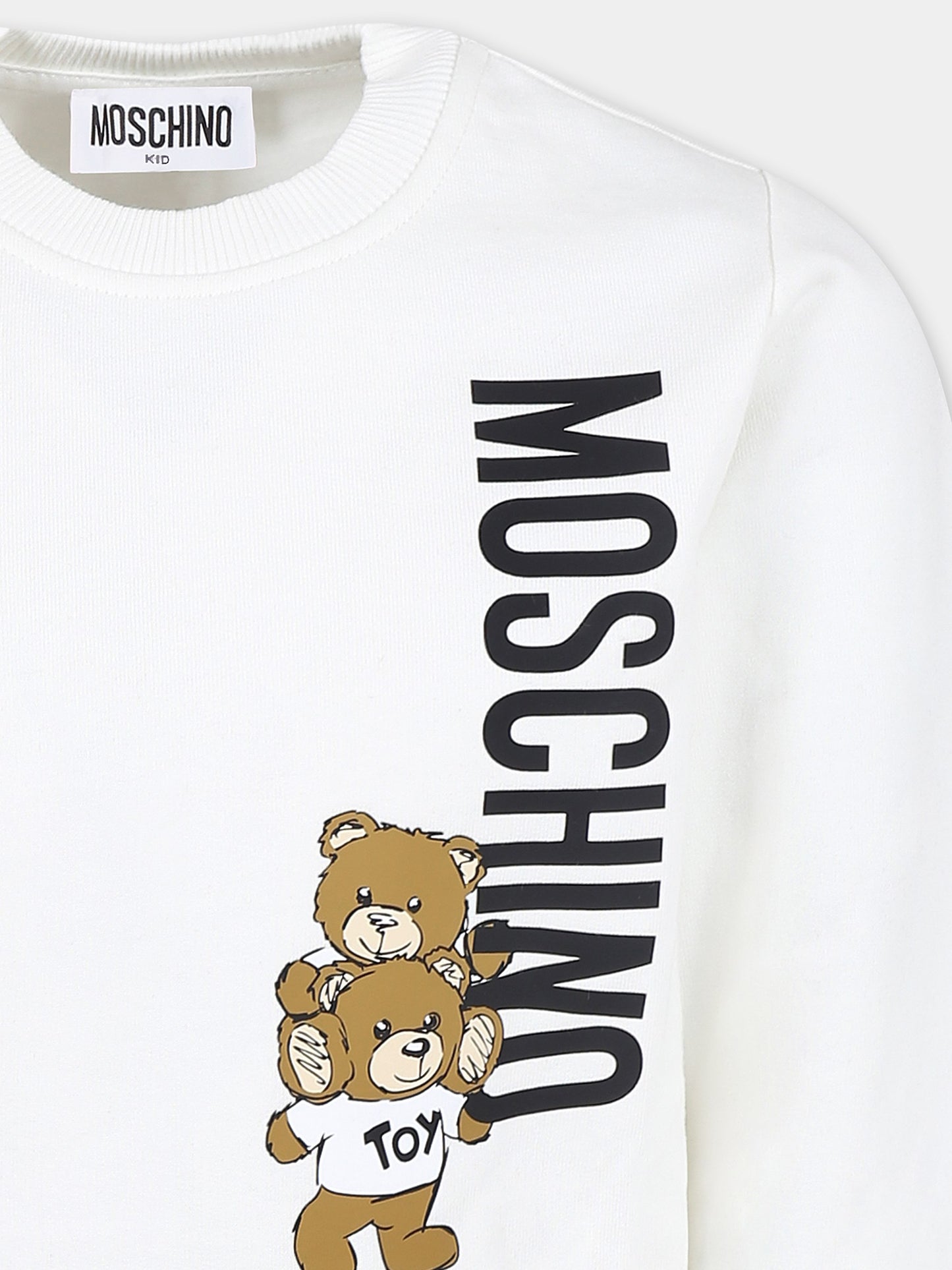 White sweatshirt for kids with Teddy Bears