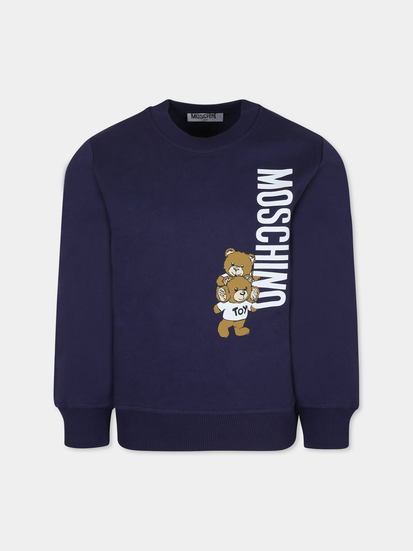 Beige sweatshirt for kids with Teddy Bears