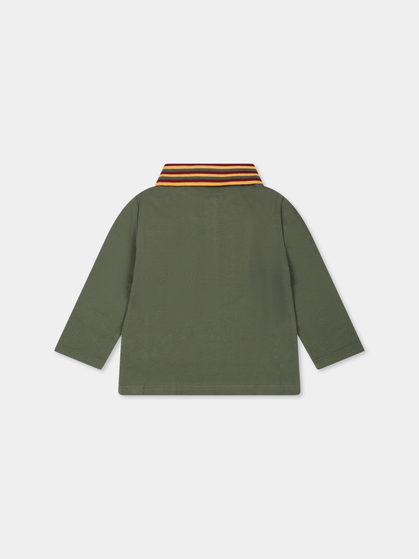 Polo verde per neonato con Pegaso,Etro,GV8500 Z2119 707