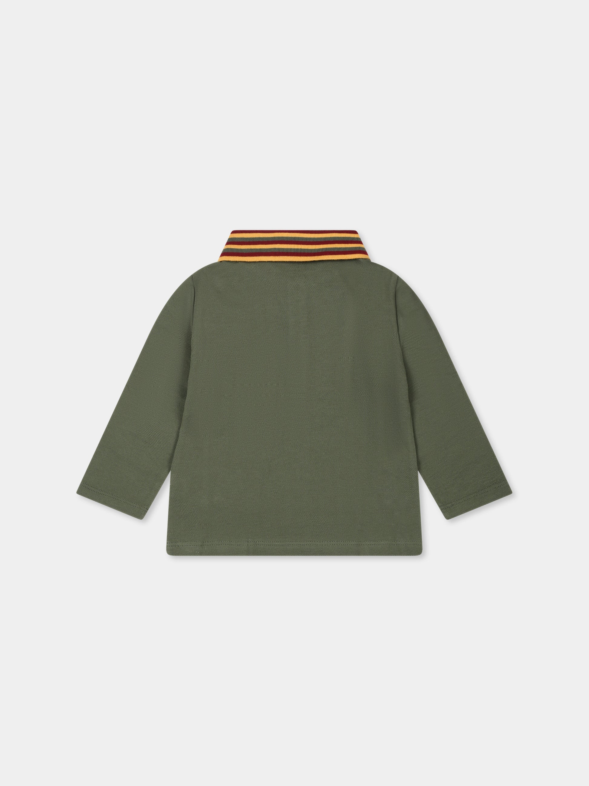 Polo verde per neonato con Pegaso,Etro,GV8500 Z2119 707