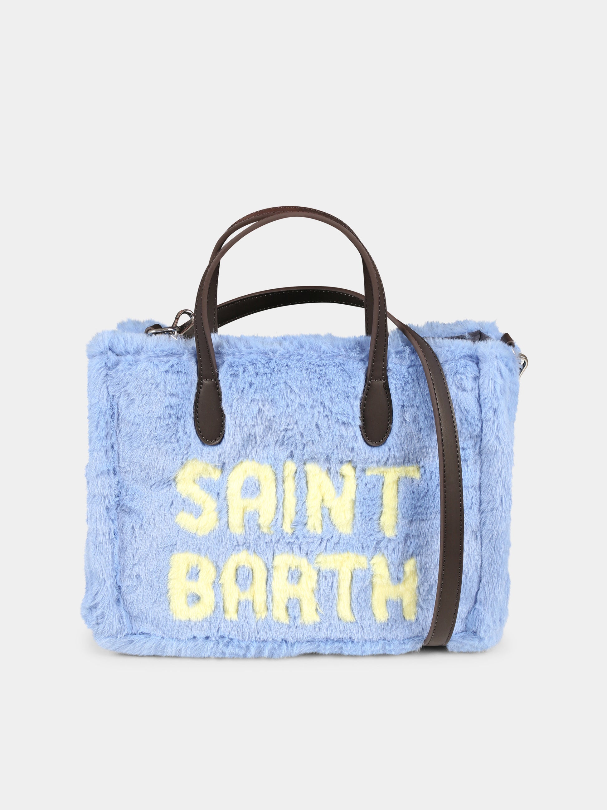 Borsa celeste Vivian per bambina con logo,Mc2 Saint Barth,VIV0002 01092C